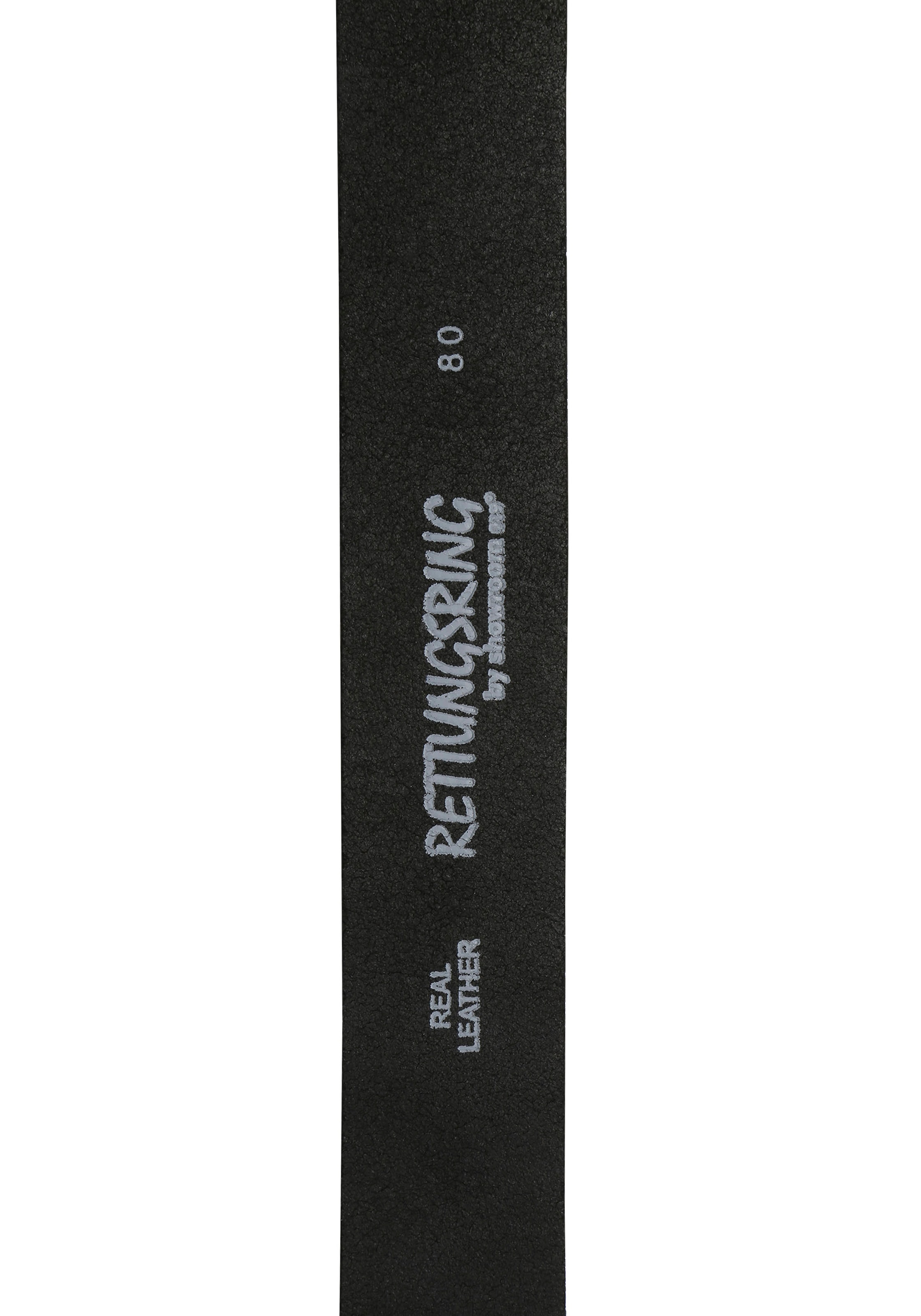 Rettungsring Gürtel Ceinture en cuir Schliesse »Burg auf Fehmarn Schwarz Satiniert mit Swarovski-Kristall