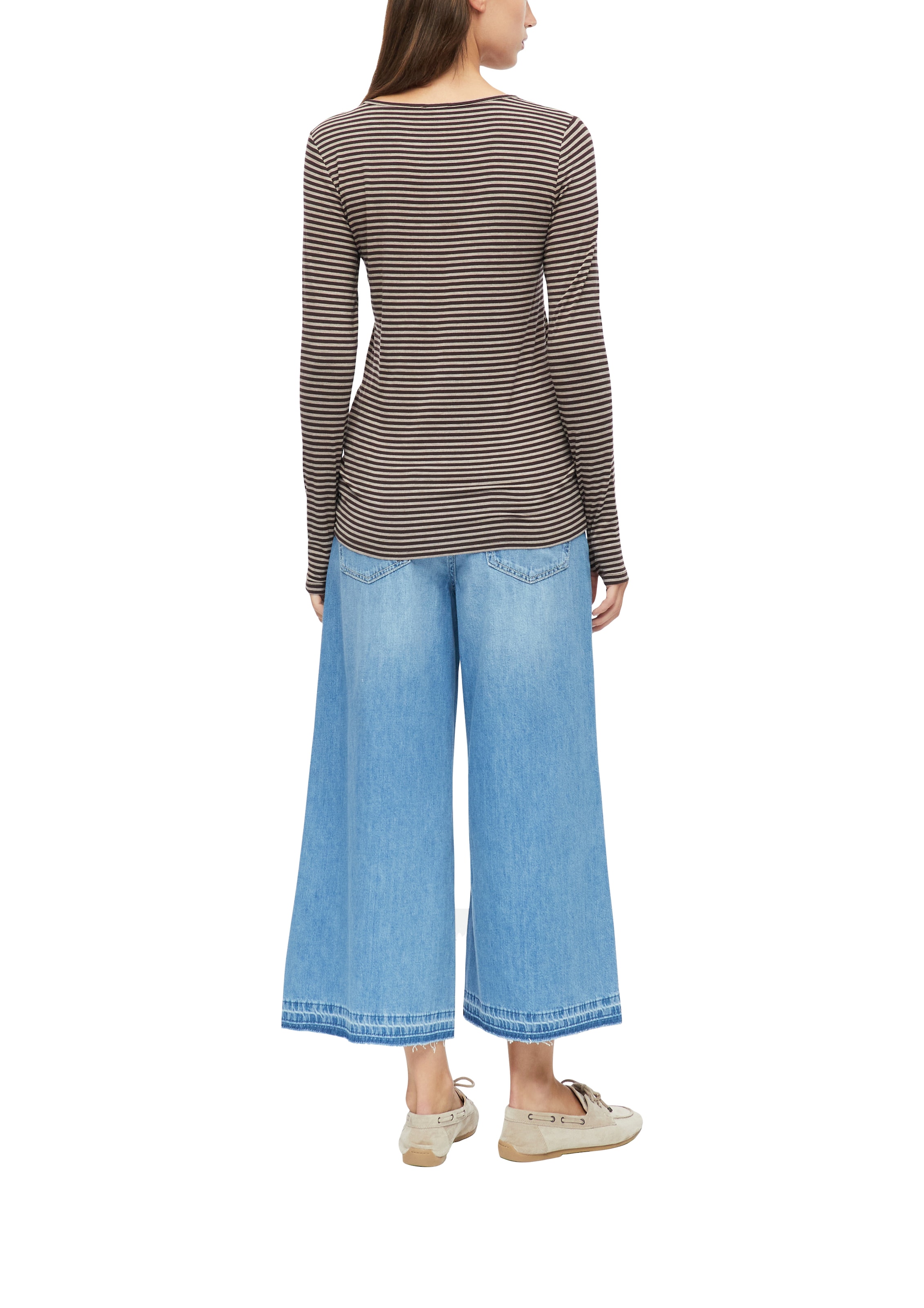 s.Oliver T-shirt à manches longues Ringelshirt / mit Streifen / Vikose-Stretch