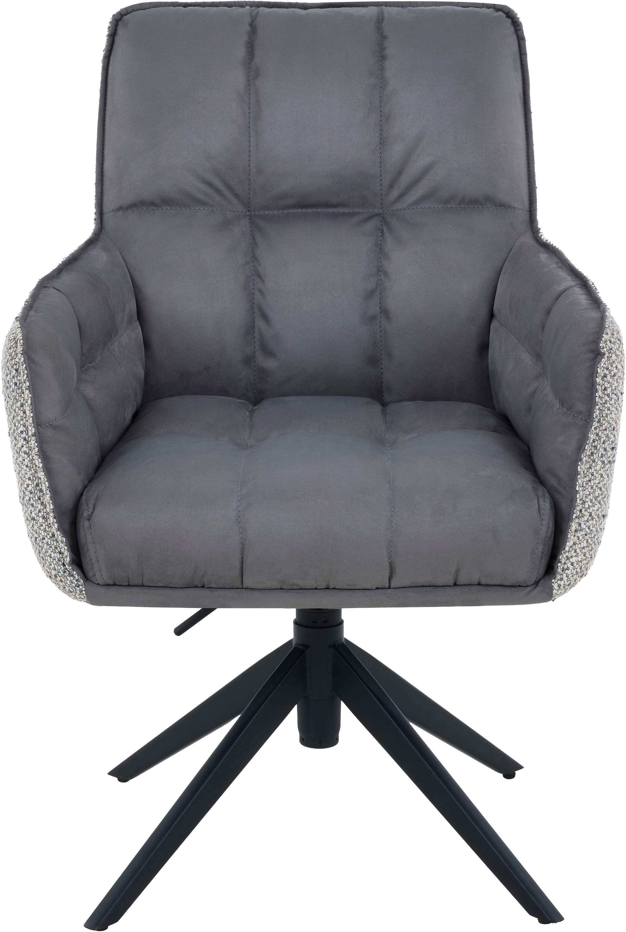 HELA Chaise pivotante »POMBA« () 1 cuispivotant à 360°, réglable en hauteur, suspension à ressort, accoudoirs, supporte 140kg