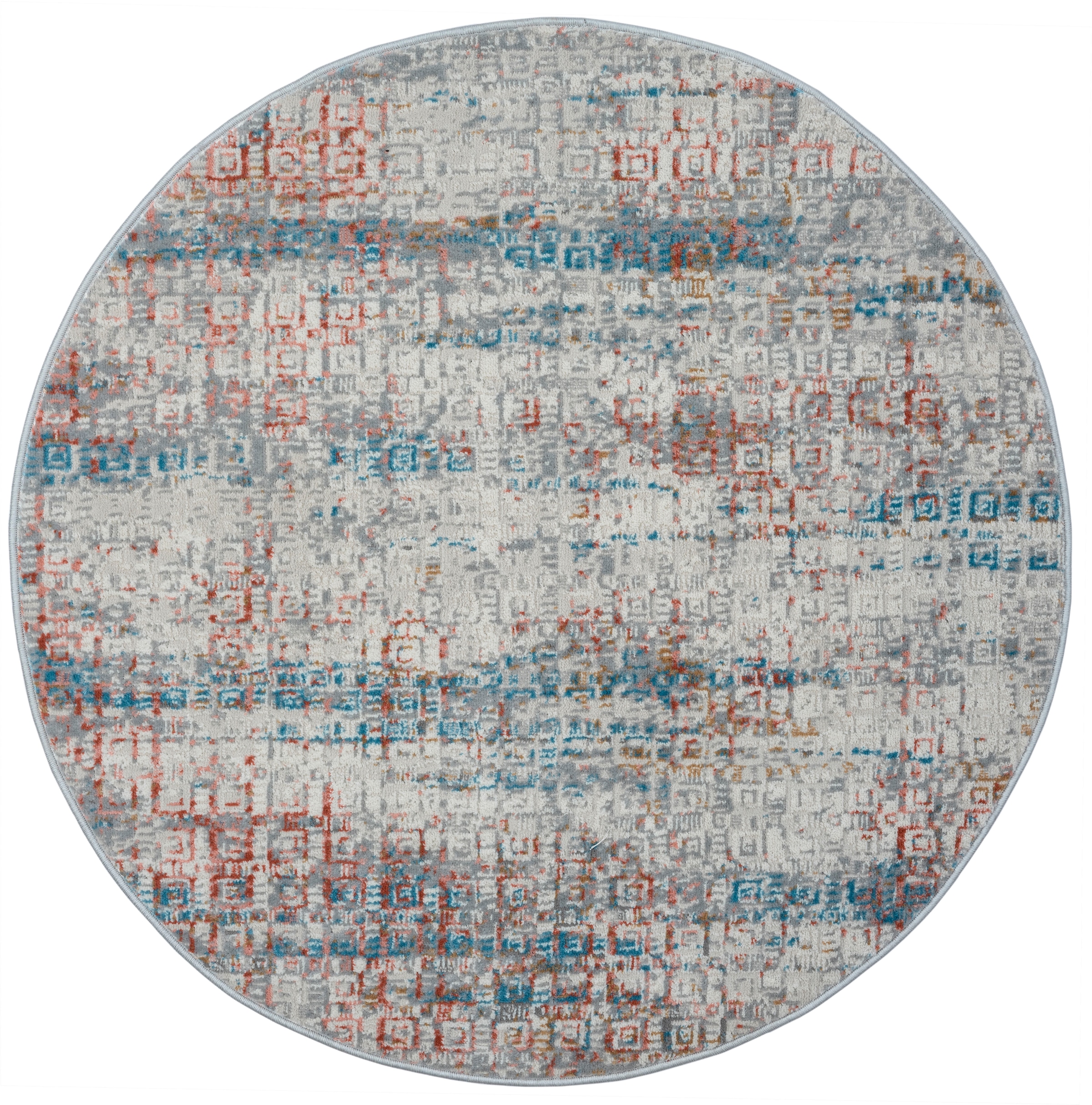 GOODproduct Teppich »Myrah« rund 8 mm Höhe Kurzflor, modernes Design, pflegeleicht, Wohnzimmer