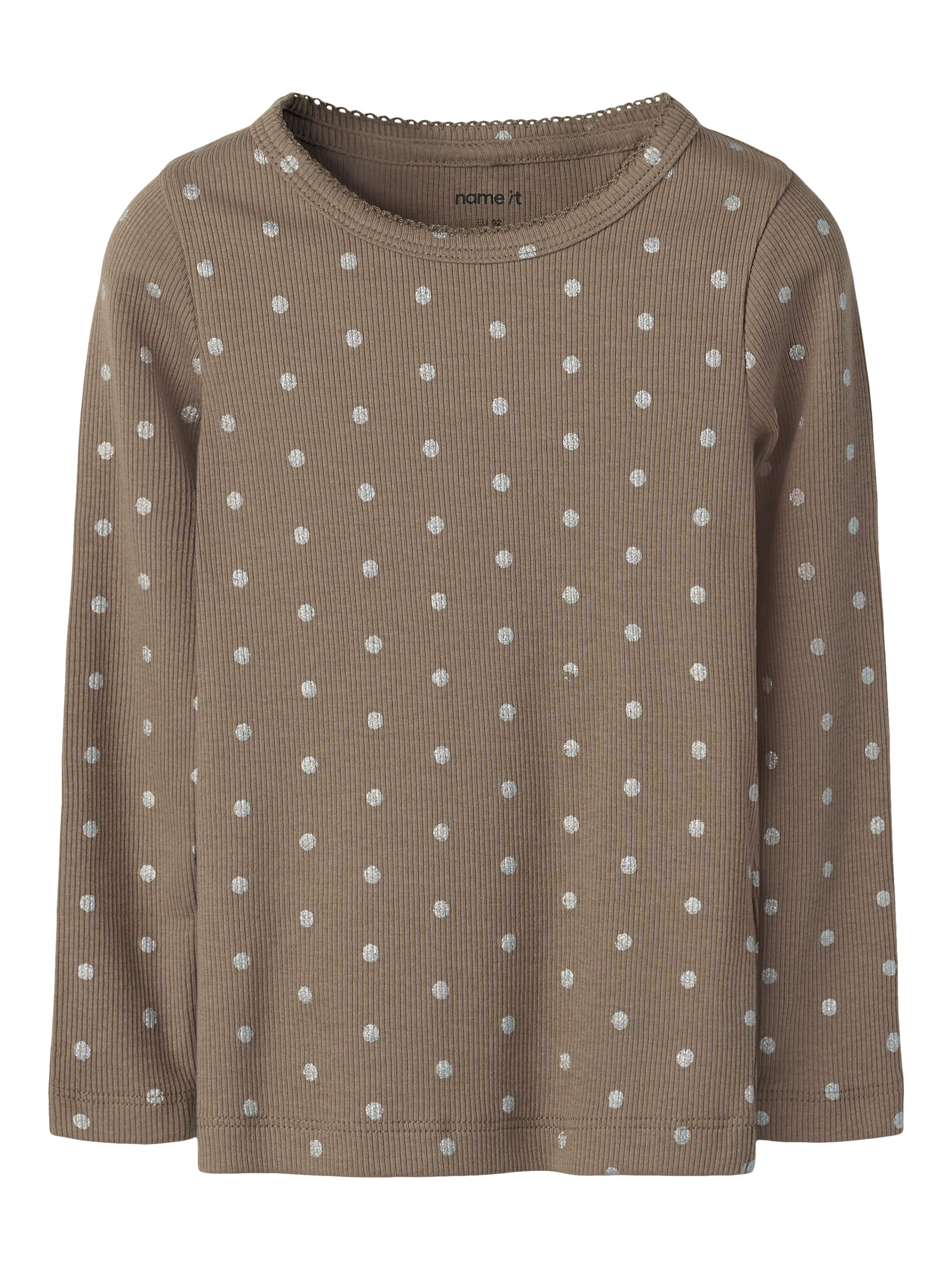 Name It Langarmshirt »NMFLONA LS XSL TOP« Baumwollmischung, slim fit