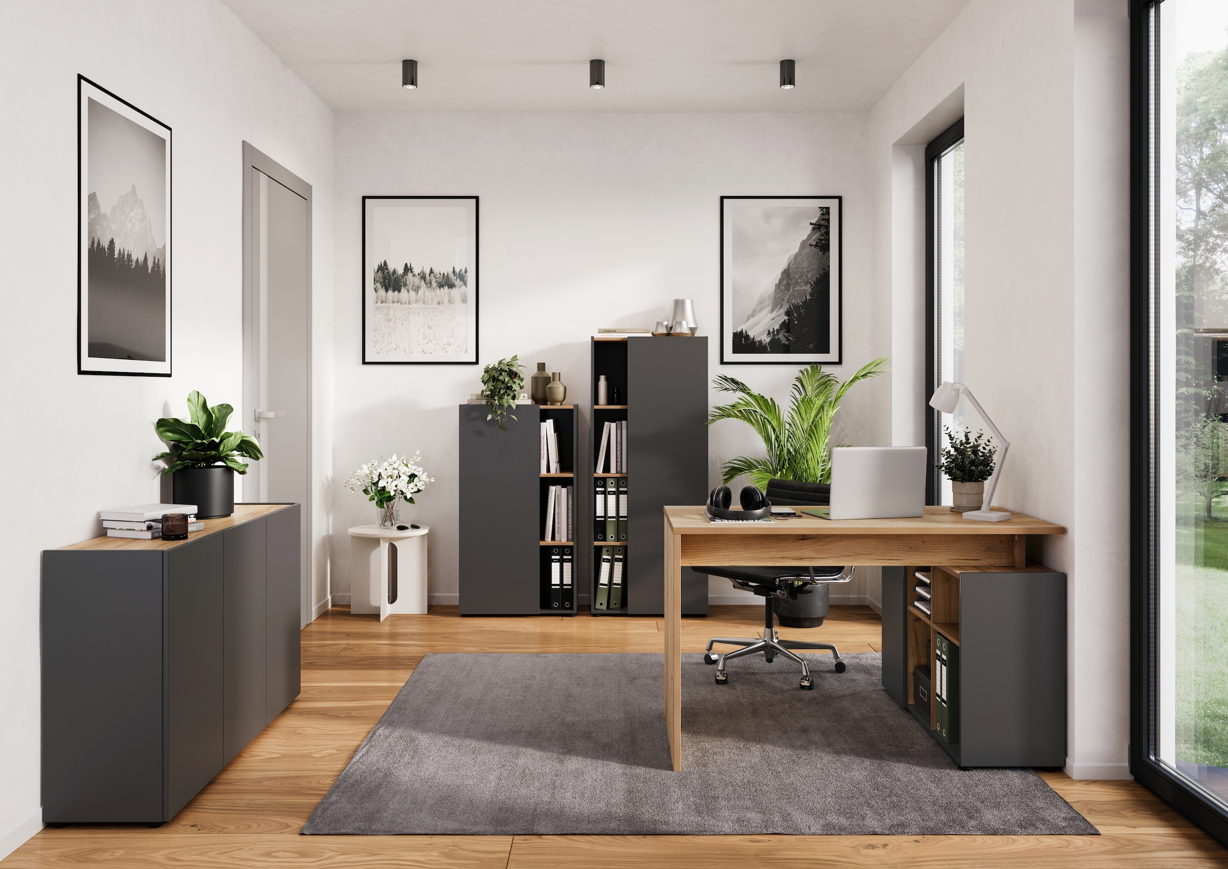 GERMANIA Bureau d'angle »Adrano« 1 cuis tlg. mit integriertem Sideboard