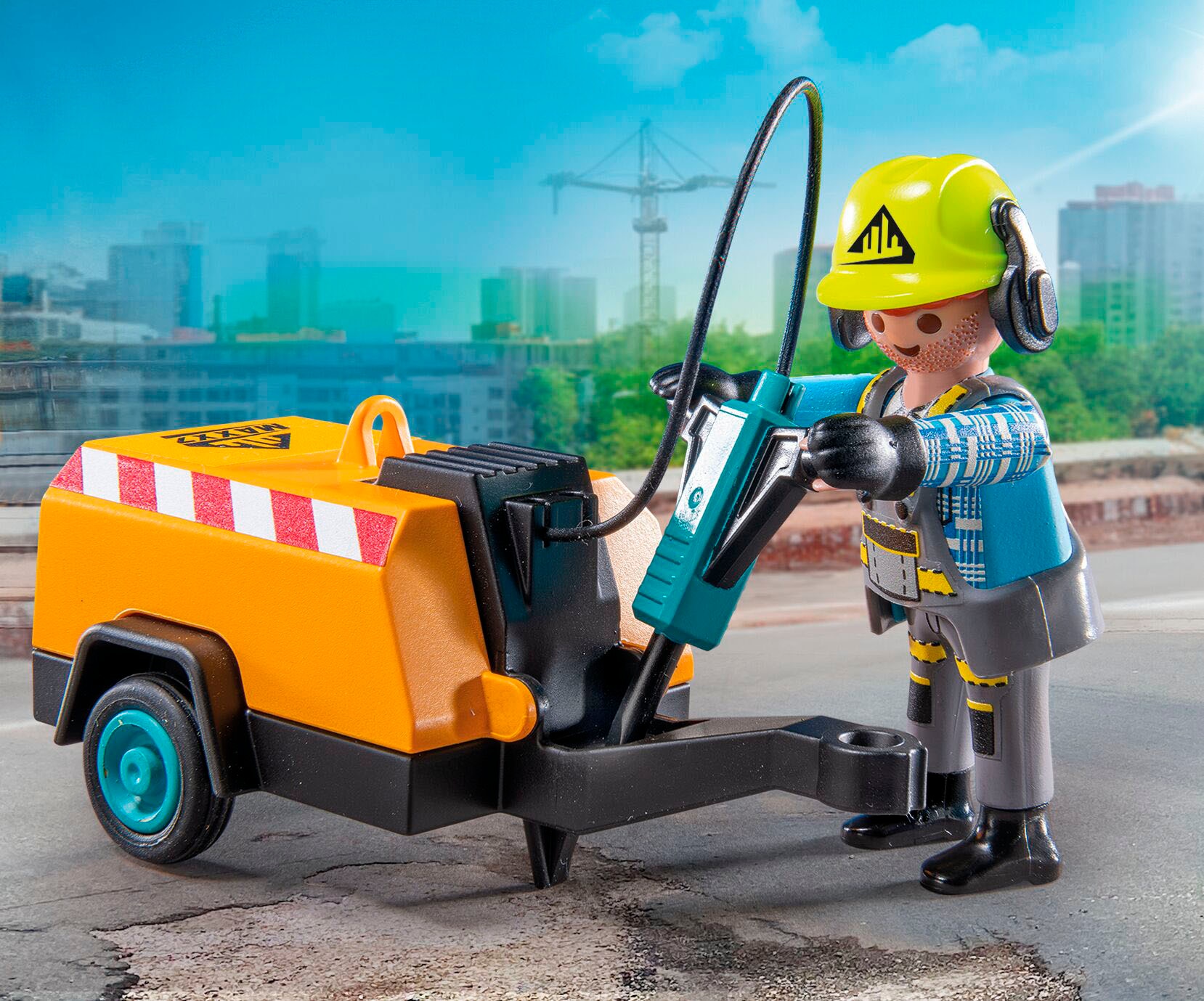 Playmobil® Jeu de construction »Bauarbeiter mit Meissel (71752), Playmobil Action Heroes«
