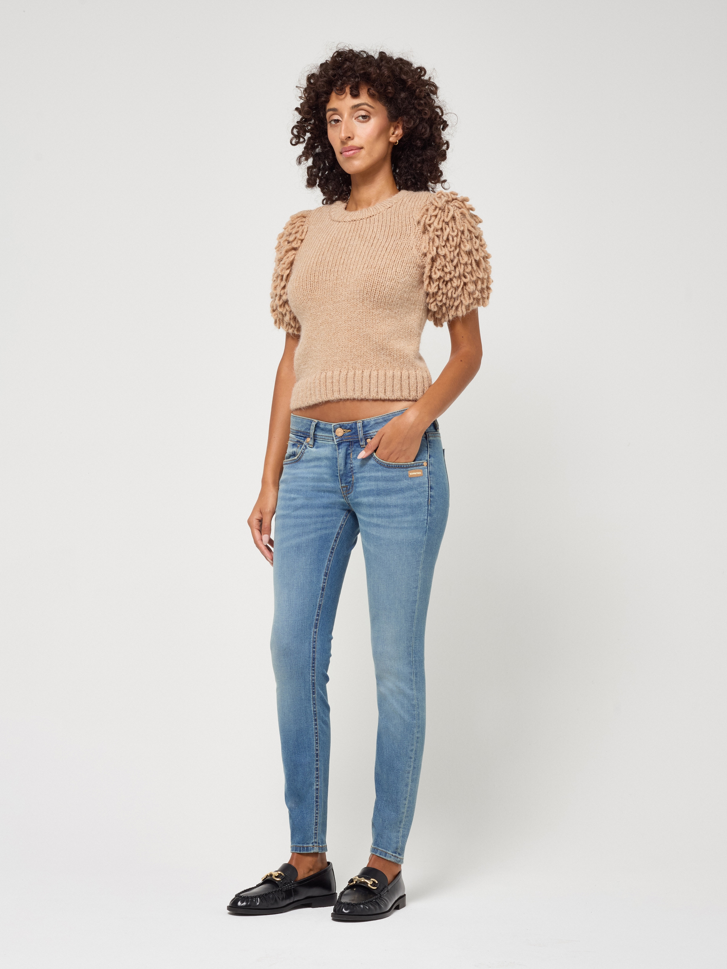 GANG Jeans skinny »94FAITH CROPPED« avec longueur de jambe raccourcie