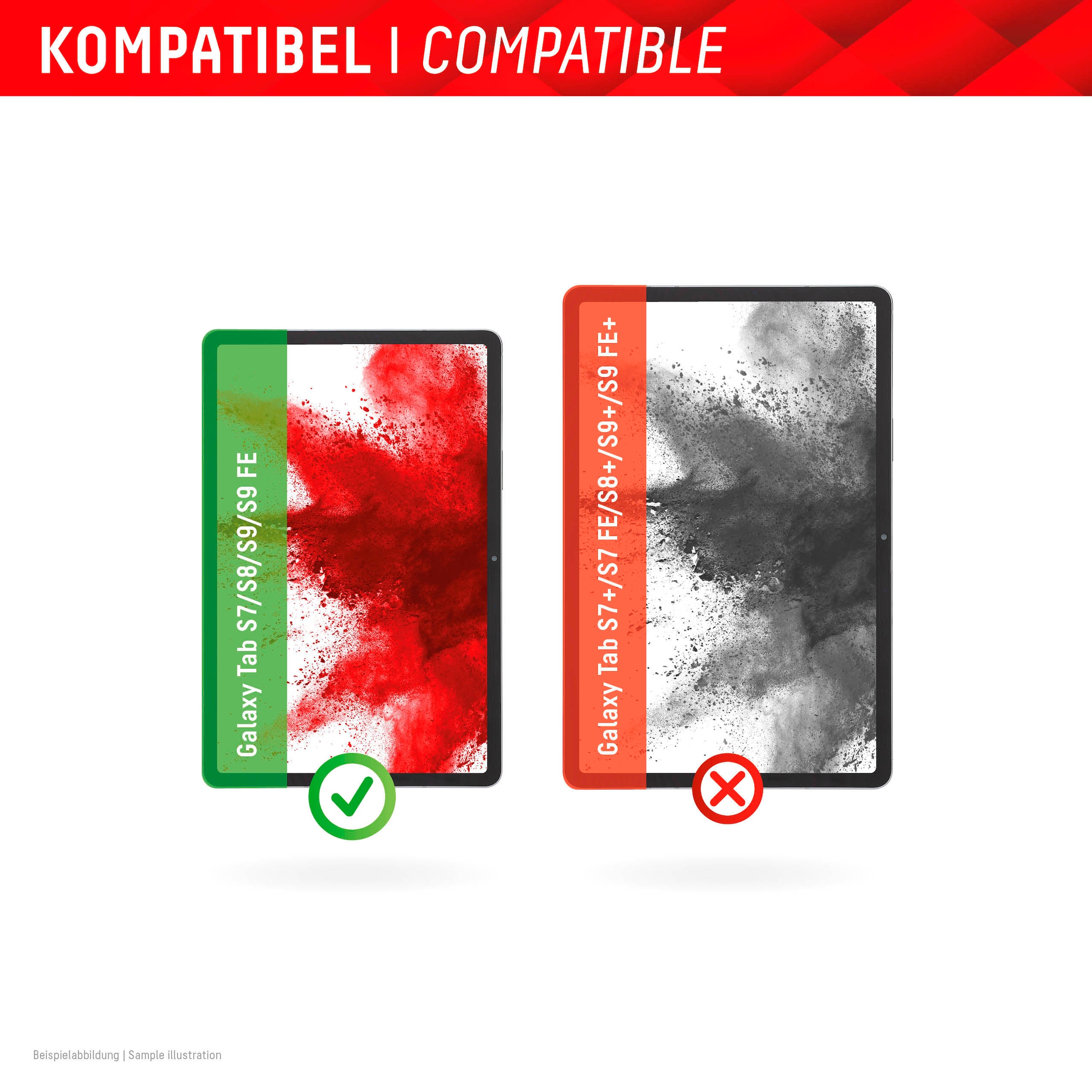 Displex Displayschutzfolie »Tablet Glass« für Samsung Galaxy Tab S7;Samsung Galaxy Tab S8;Samsung Galaxy Tab S9;Samsung Galaxy Tab S9 FE