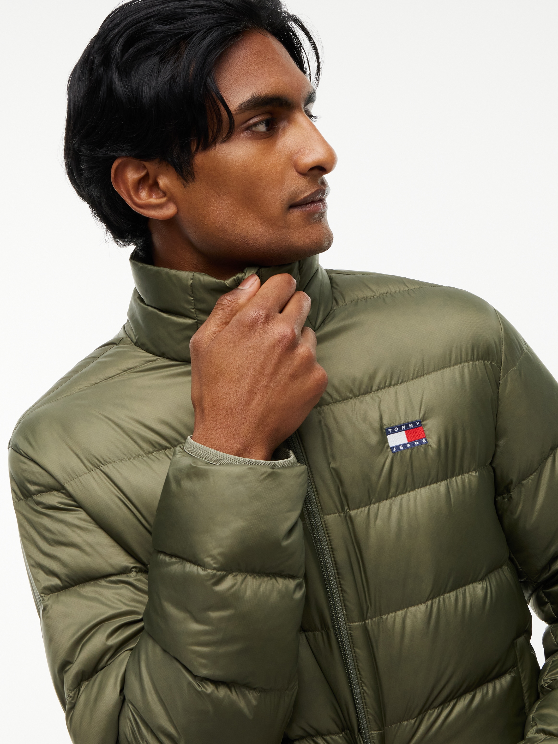 Tommy Jeans Veste matelassée »LIGHT DOWN PACKBL JACKET« sans capuche coupe régulière avec col montant