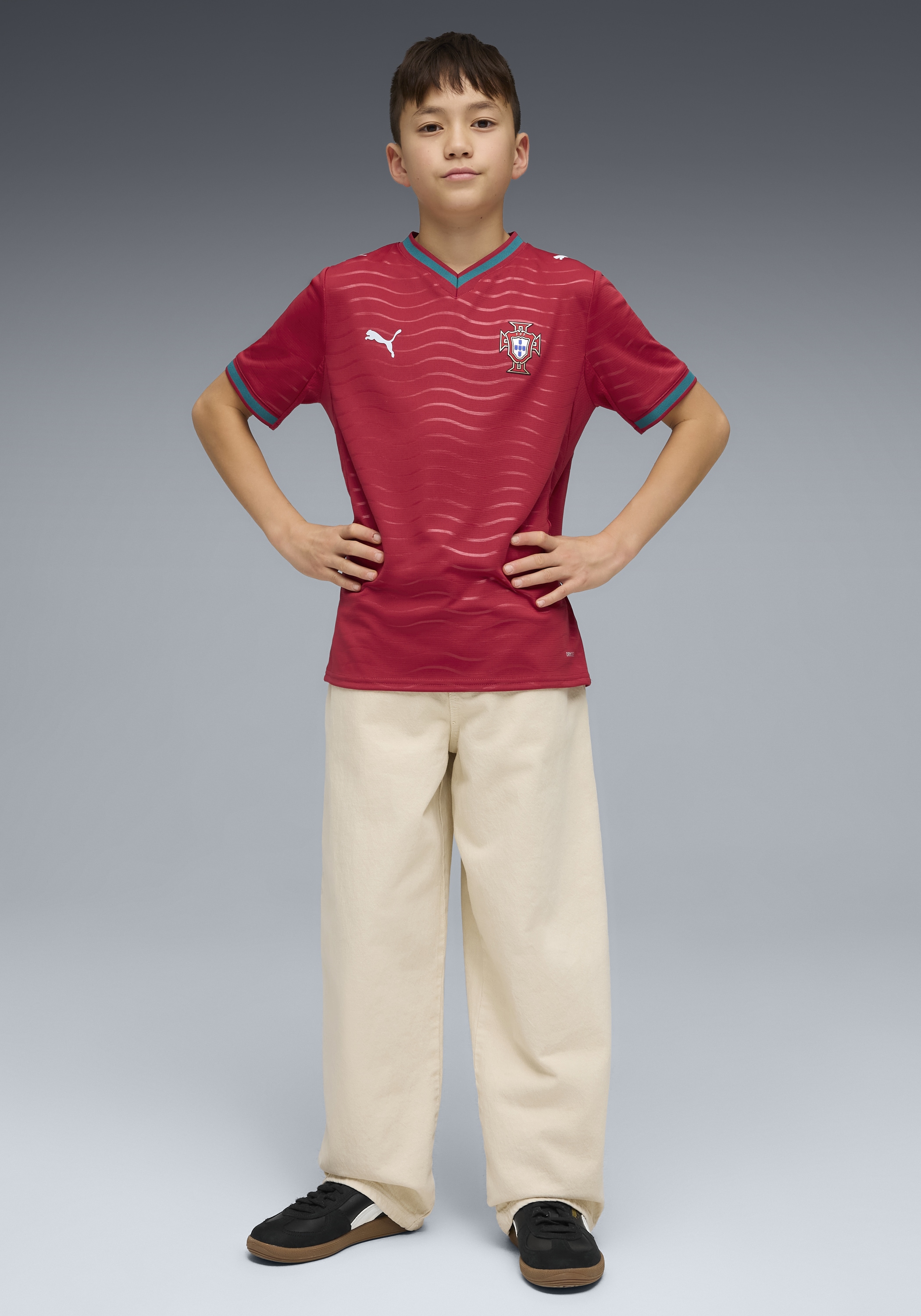 PUMA Fussballtrikot »FPF HOME JERSEY REPLICA JR« für Jugendliche, Fussball, Kurzarm, sportlicher Stil, Regular Fit