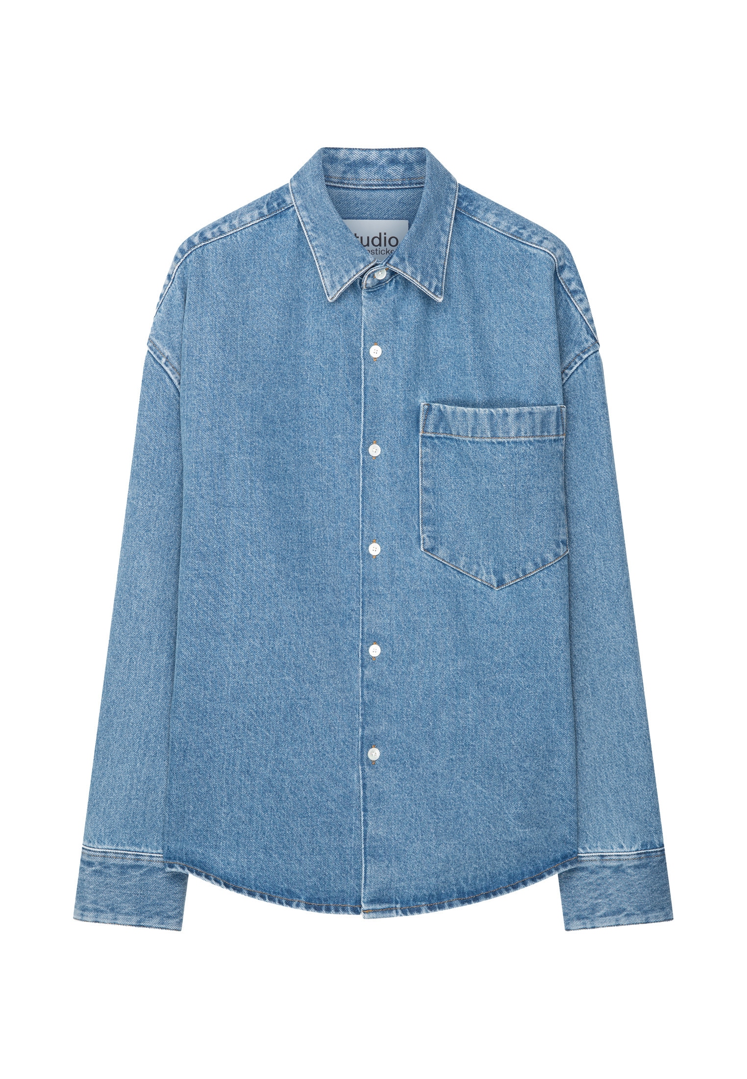 studio seidensticker Chemise d'affaires Oversized 1/1 Kentkragen Denim