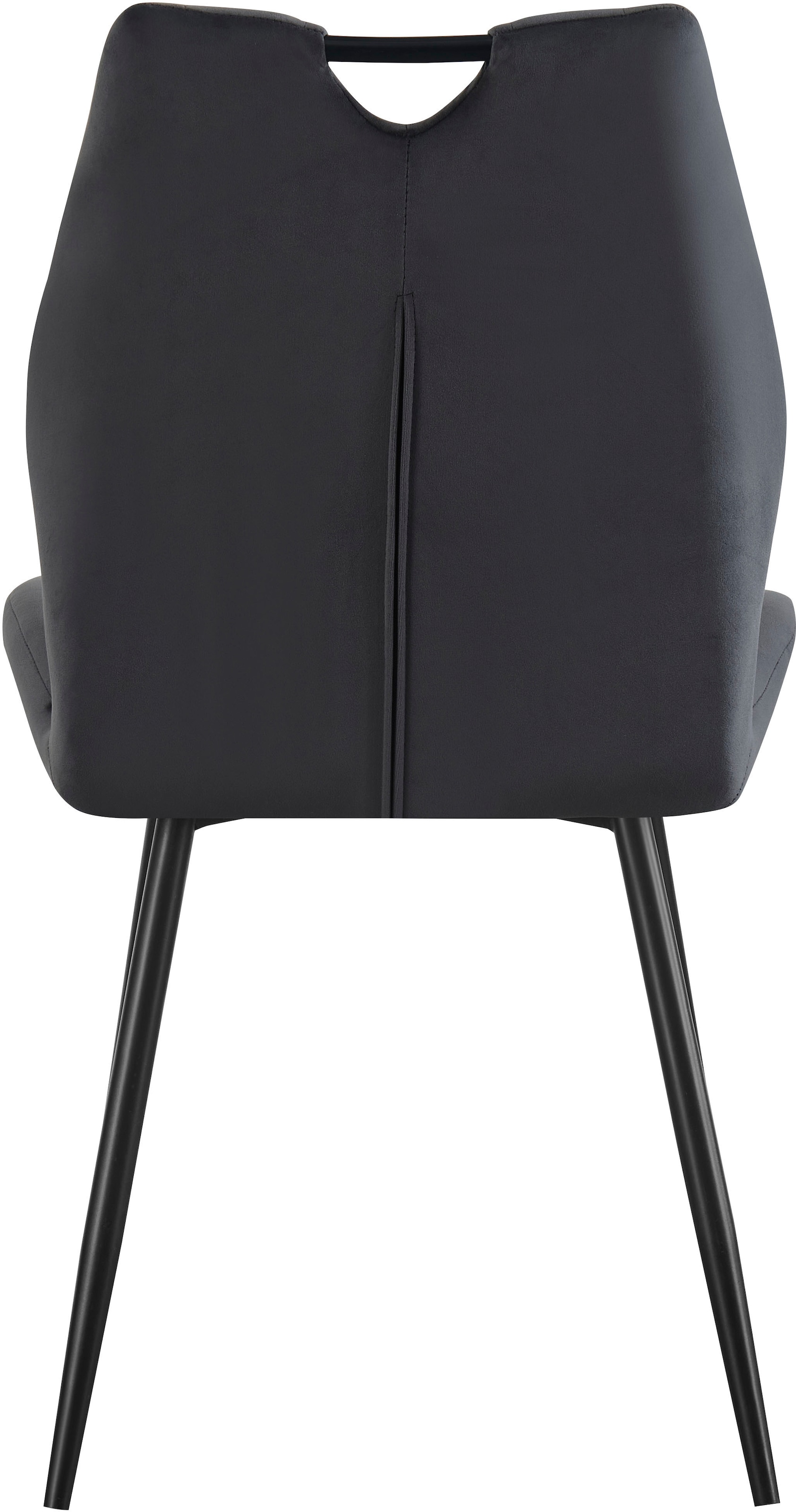 Home affaire Esszimmerstuhl »KILLAM, 2er Set, mit Metallgestell in matt schwarz« (Set) 2 Stk.in verschiedenen Farben, Belsatbarkeit pro Stuhl 120 kg, 360° drehbar