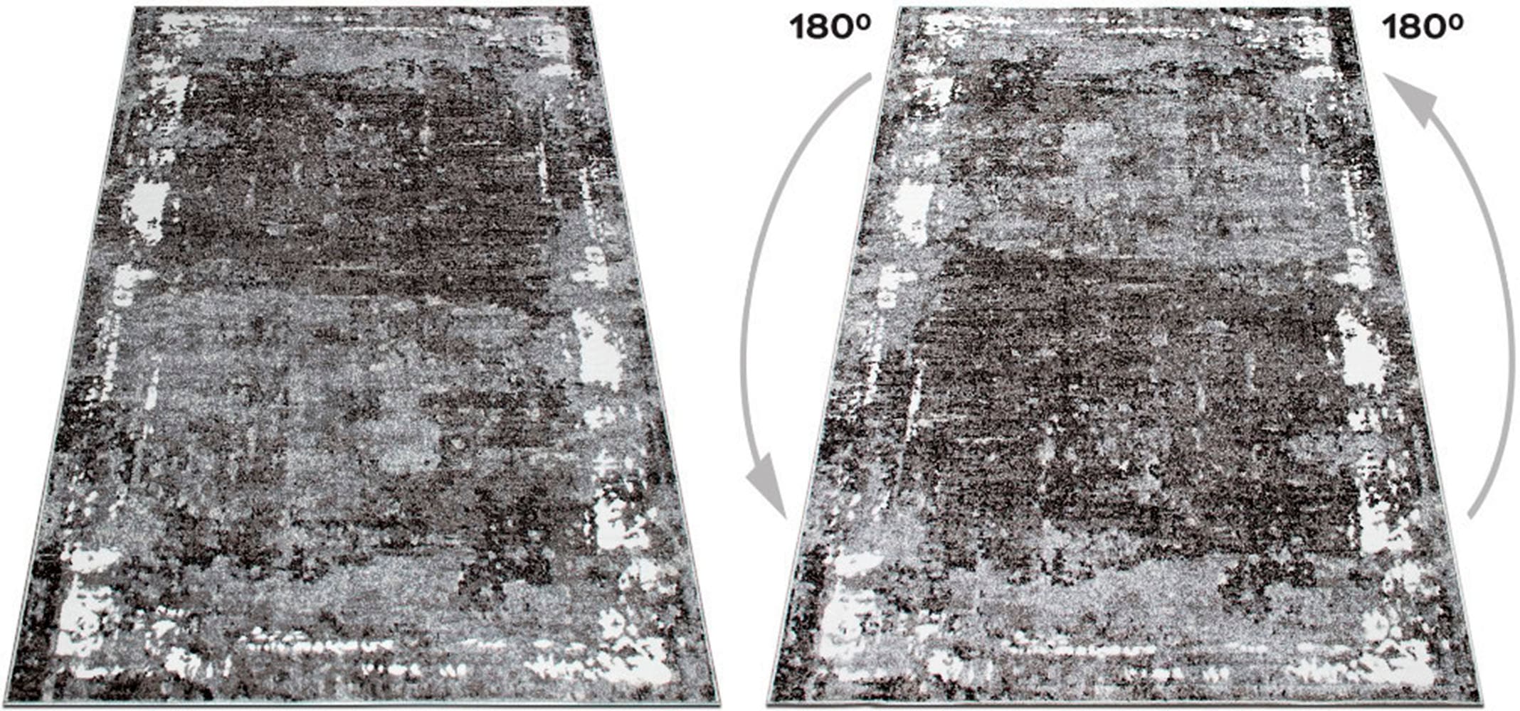 GOODproduct Teppich »Oberwill« rechteckig 9 mm Höhe mit besonders weichem Flor, Kurzflor, Vintage, modern, dichte Qualität