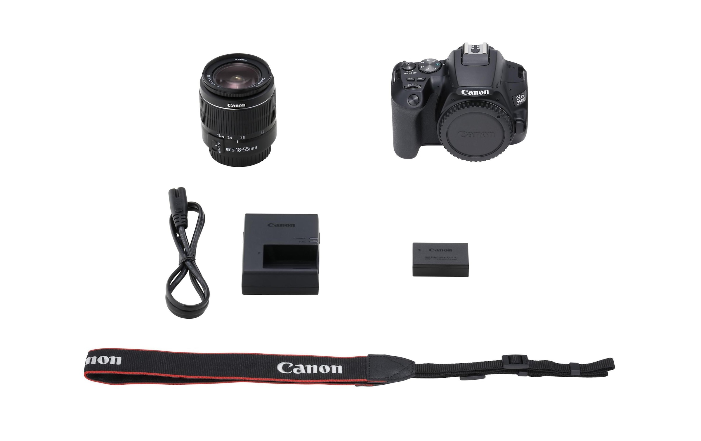 Canon Spiegelreflexkamera »EOS 250D« EF-S 18-55mm f/4-5.6 IS STM , 24,1 , 3 fach fach x opt. Zoom , Bluetooth | WLAN