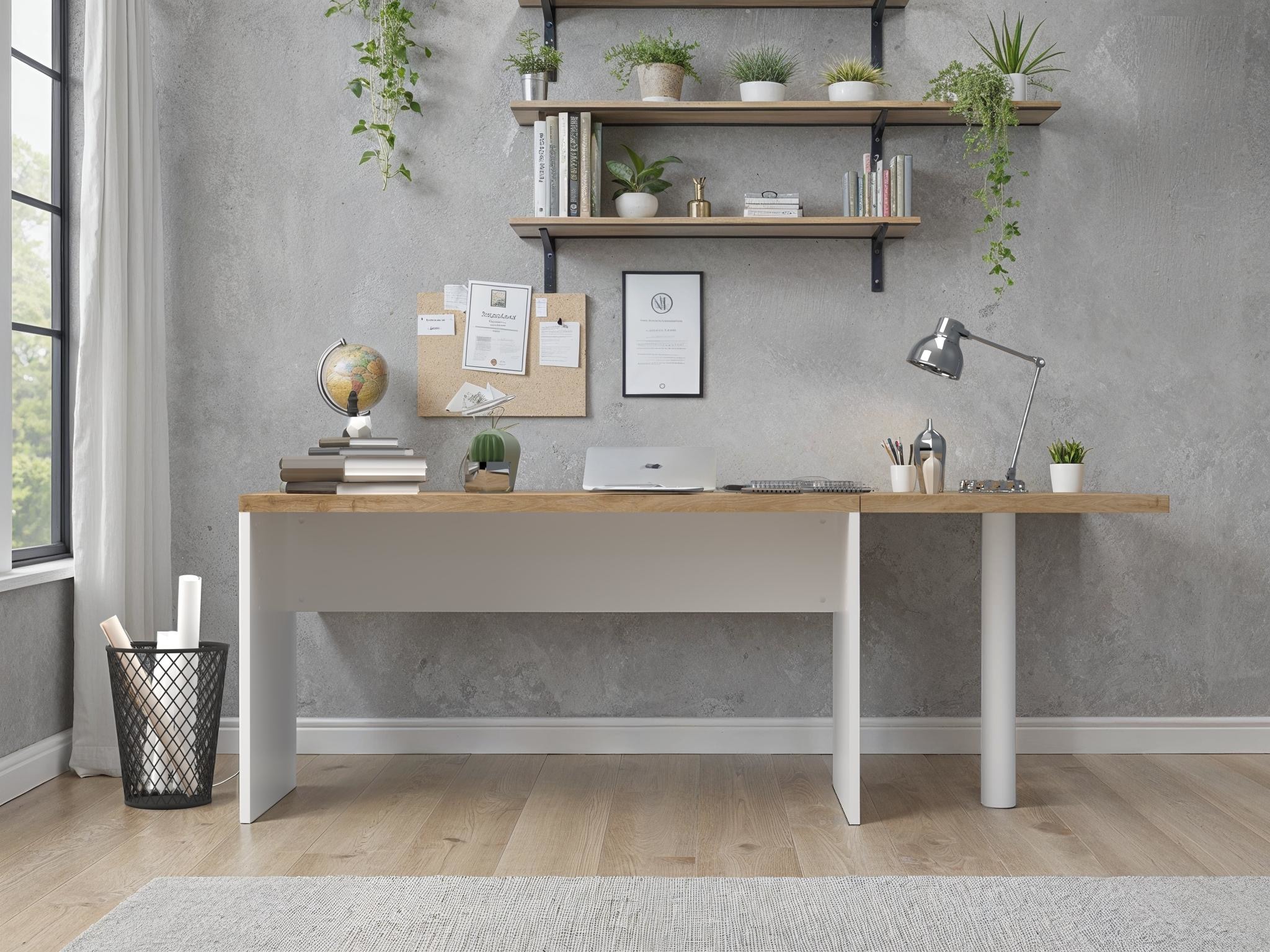 GOODproduct Tischelement »Easy, 68 x 68 cm, Verbindungstisch, Anbautisch, Eckverbindung« mit Stützfuss, Ecke abgerundet-Viertelkreis, Tischplatte 38 mm stark