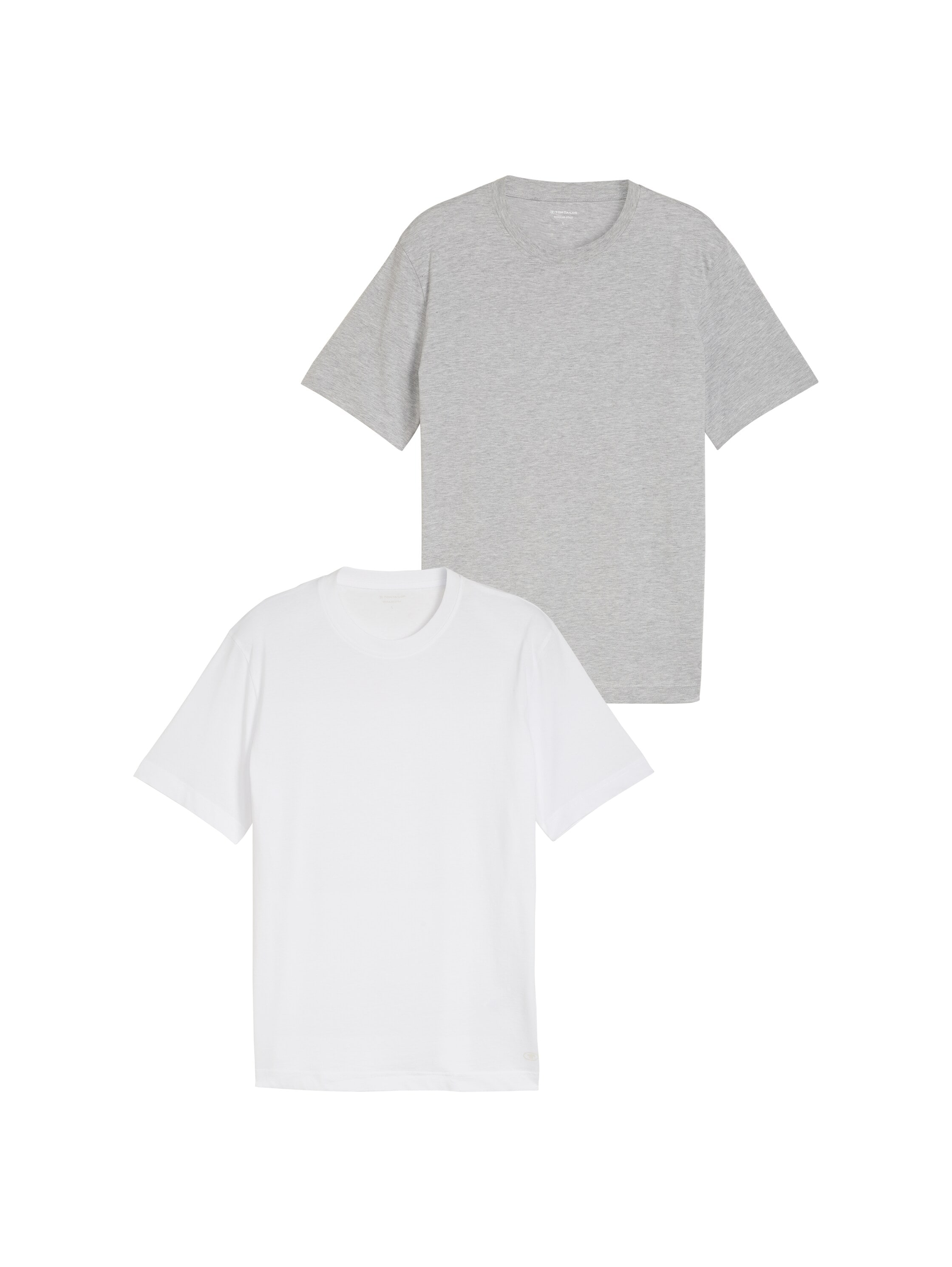 TOM TAILOR T-Shirt Packung, 2 mit Logo Print