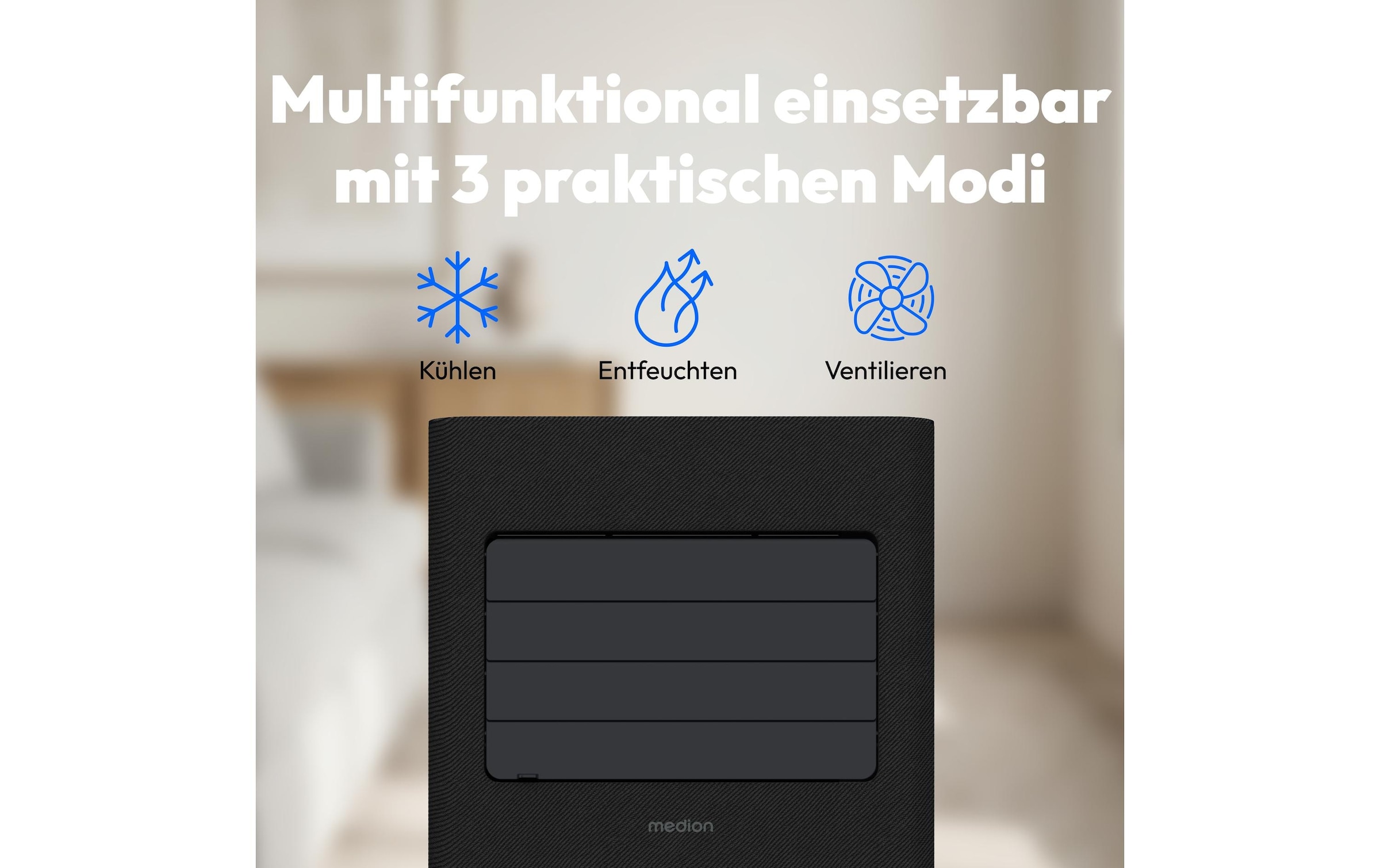 Medion® Klimagerät »E902 (MD 100137) 340 m³« Smarte mobile Klimaanlage mit App-Steuerung