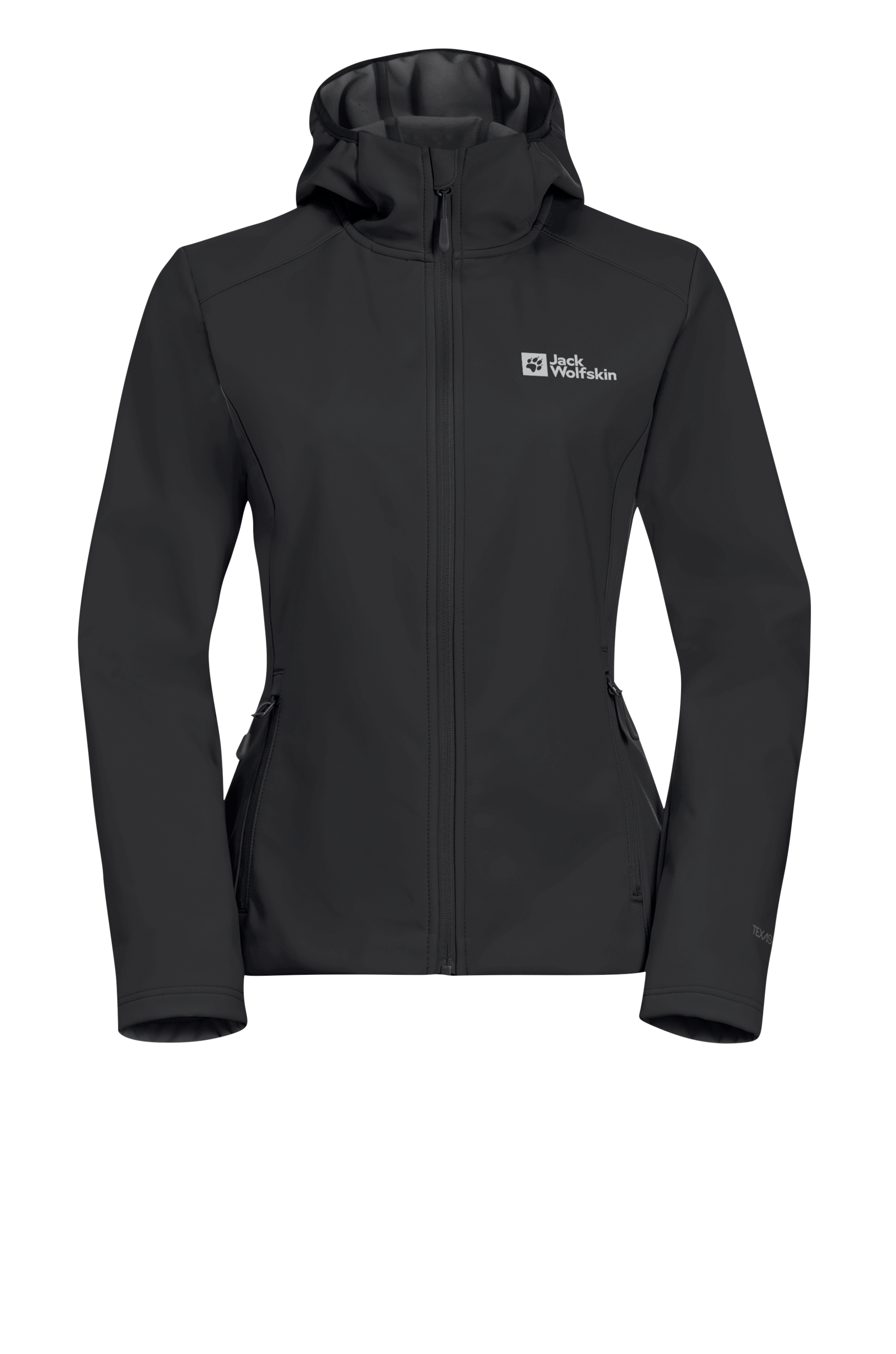 Jack Wolfskin Softshelljacke »BORNBERG HOODY W« mit Kapuze für vielseitige Outdoor-Aktivitäten, mit fester Kapuze, atmungsaktiv