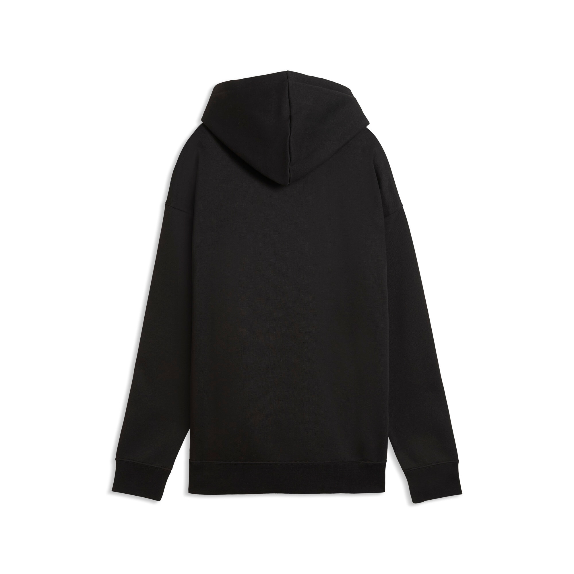 PUMA Sweat à capuche »ESS CENTERED CAT LOGO RELAXED HOODIE FL«, avec capuche, avec bord côte monté à l'extrémité des manches
