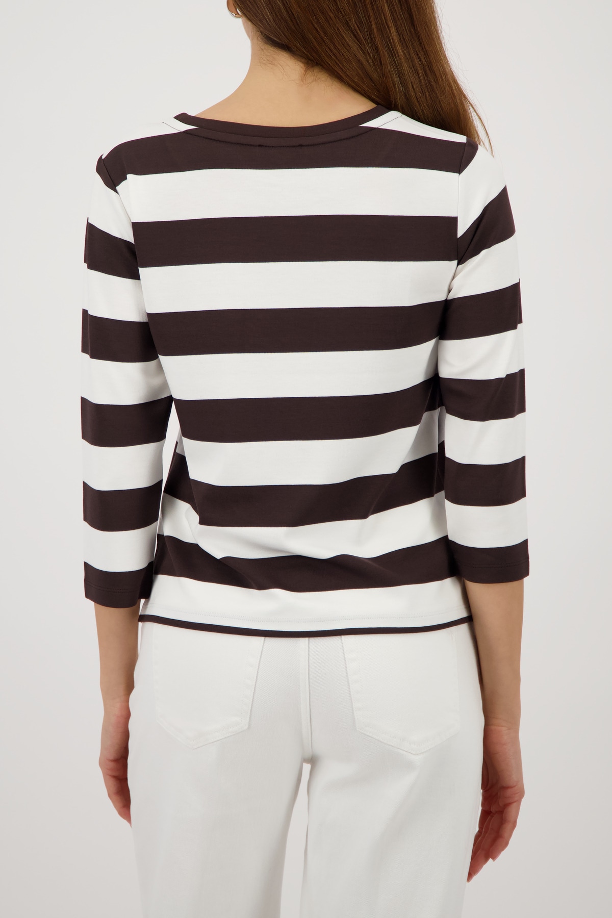 Monari Sweatshirt »Sweatshirt Ringel + Schmuck«, Regular fit mit Streifen
