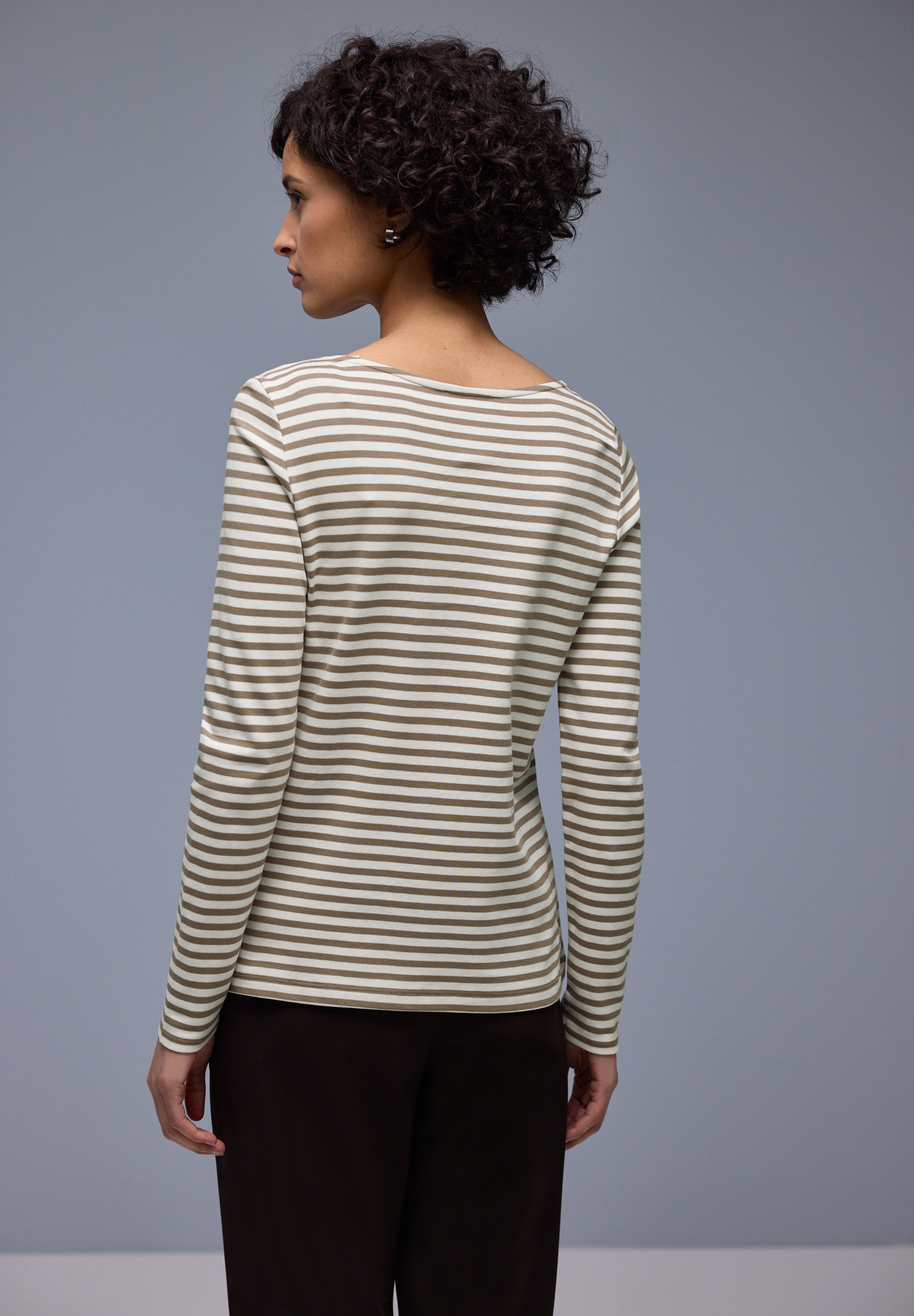 STREET ONE T-shirt à manches longues in Streifen-Optik