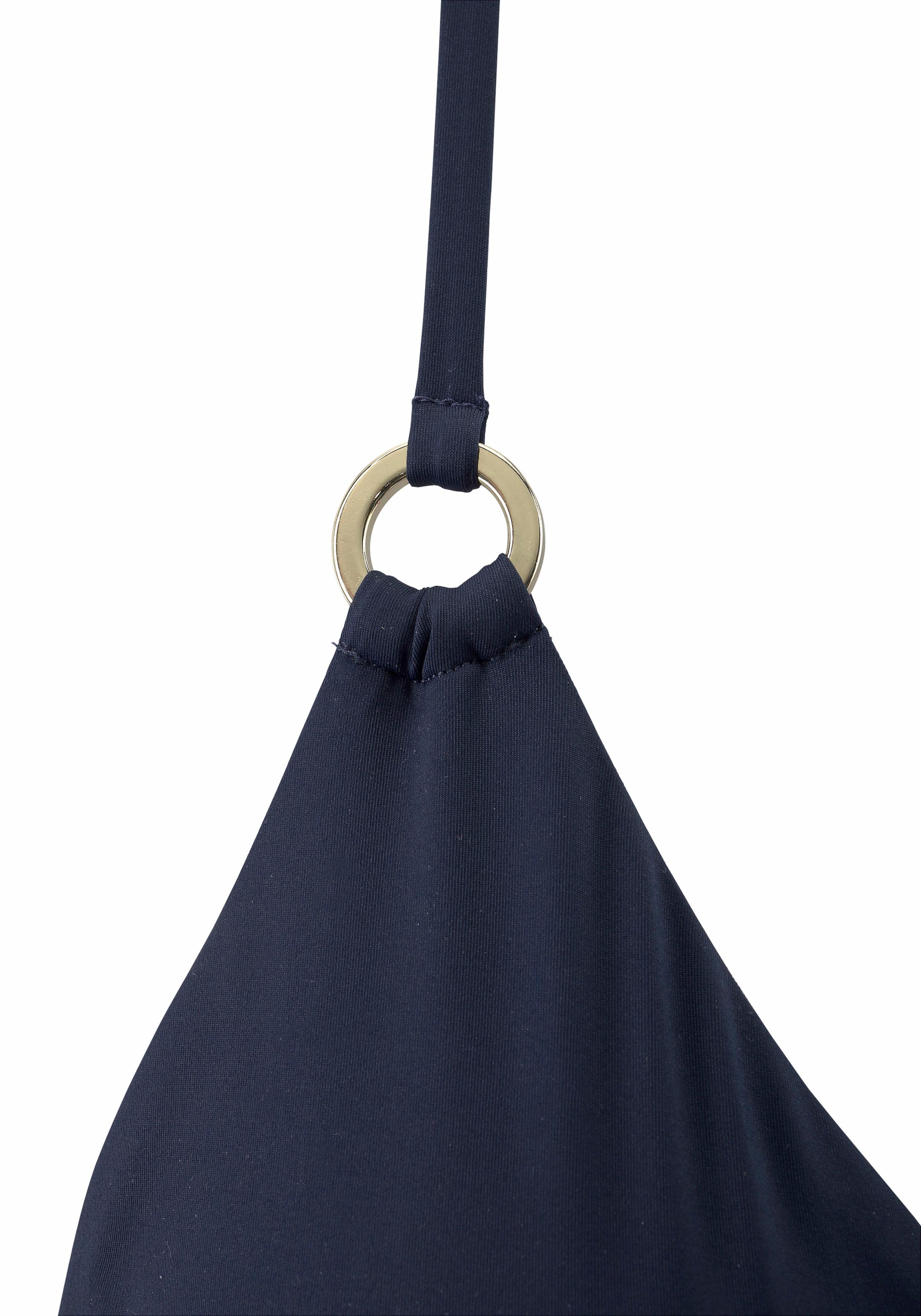 LASCANA Triangel-Bikini-Top »Italy« mit Zierringen