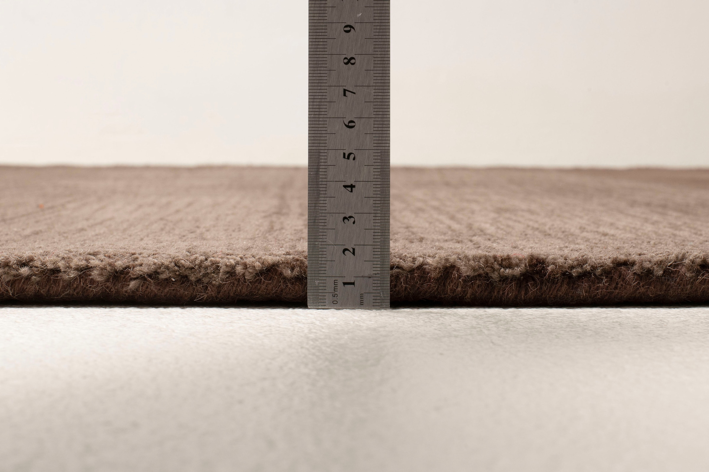 THEKO Wollteppich »Wool Comfort« rechteckig 14 mm Höhe Handweb Teppich, reine Wolle, handgewebt, brilliante Farben, Scandi