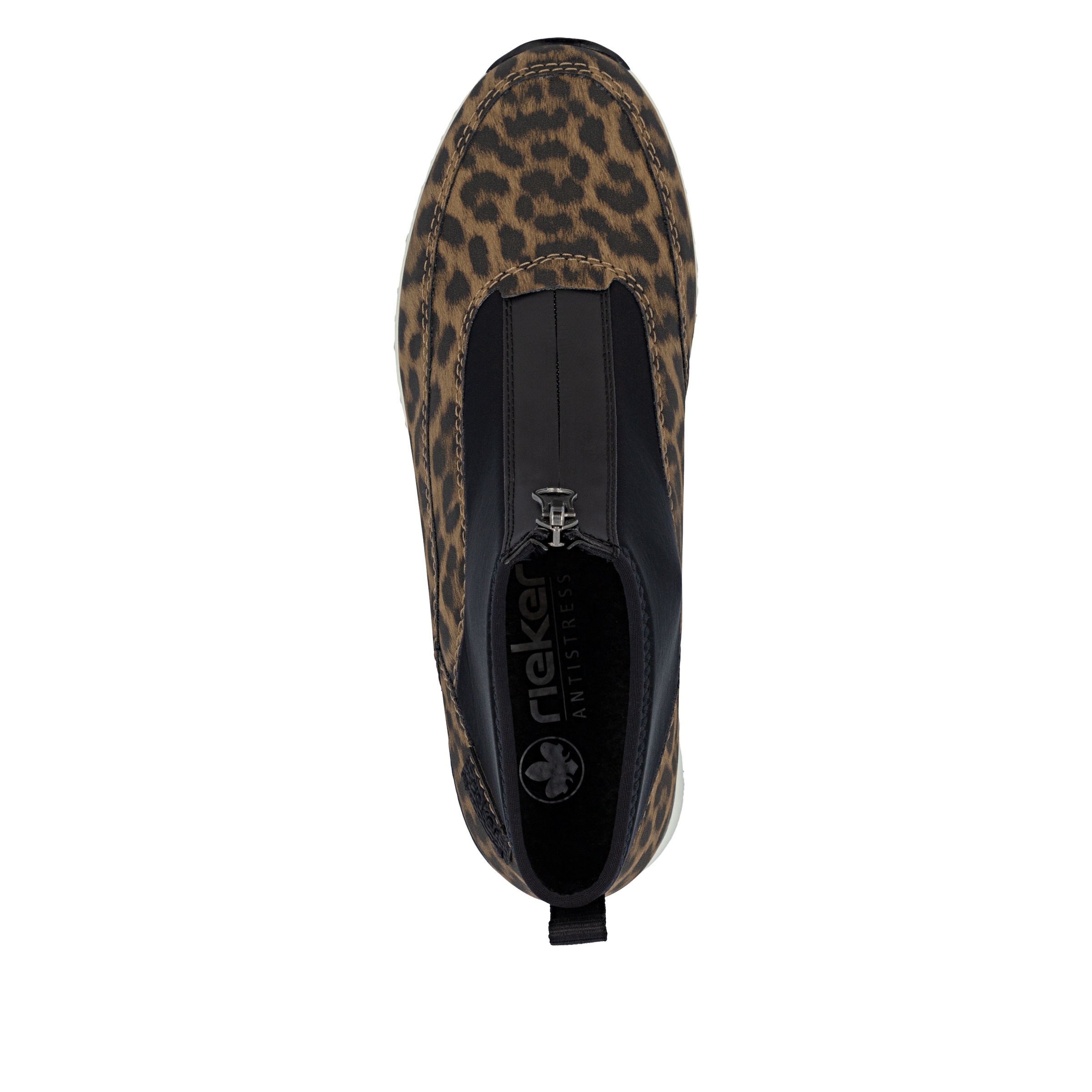 Rieker Bottines à enfiler  bottine, sneaker montante avec fermeture éclair à l'avant