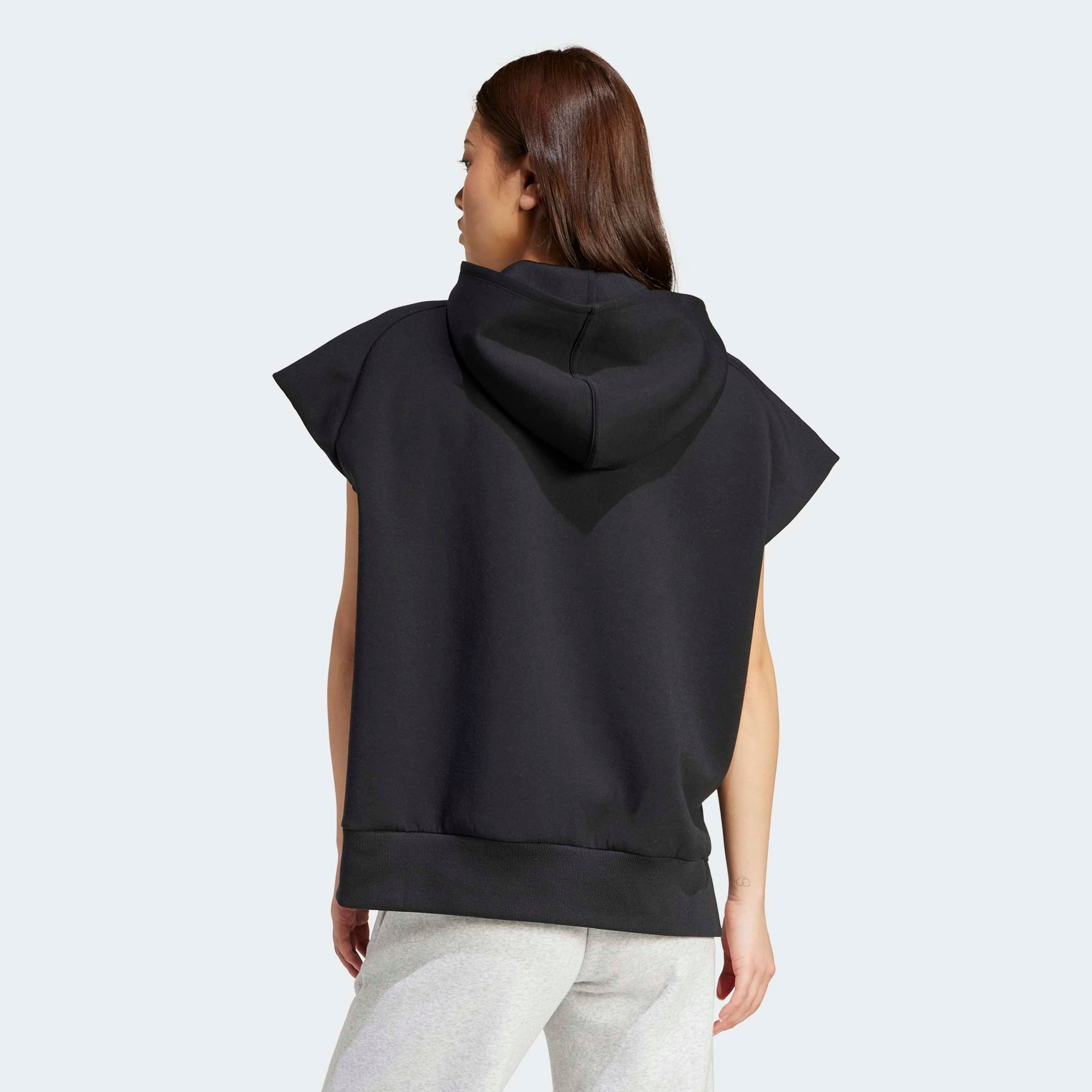 adidas Sportswear Sweatshirt »SOFT LUX LOCKERER ÄRMELLOSER HOODIE«, ärmellos, mit integrierter Kapuze, mit seitlichen Schlitzen
