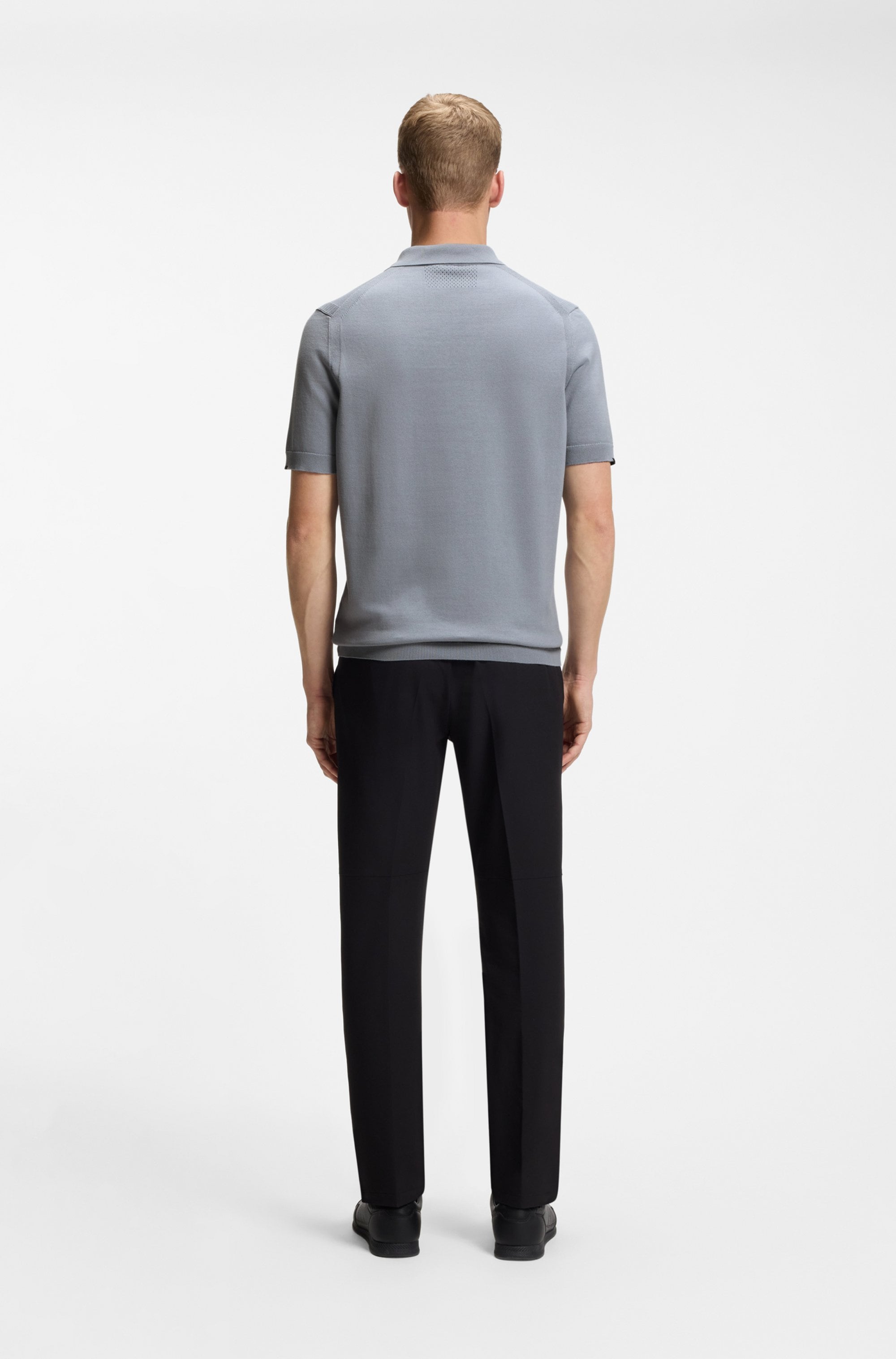 BOSS GREEN Pull à manches courtes »K Ever-X PS« mit Perforierungen zur Belüftung