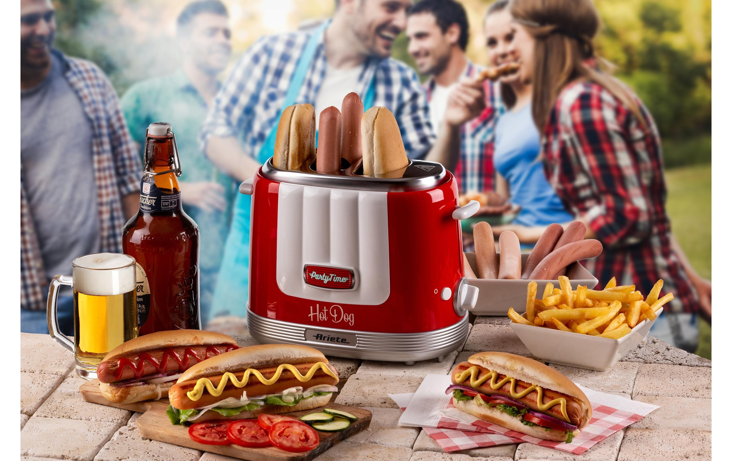 Ariete Appareil à hot-dogs »Ariete Party Time« 650 W