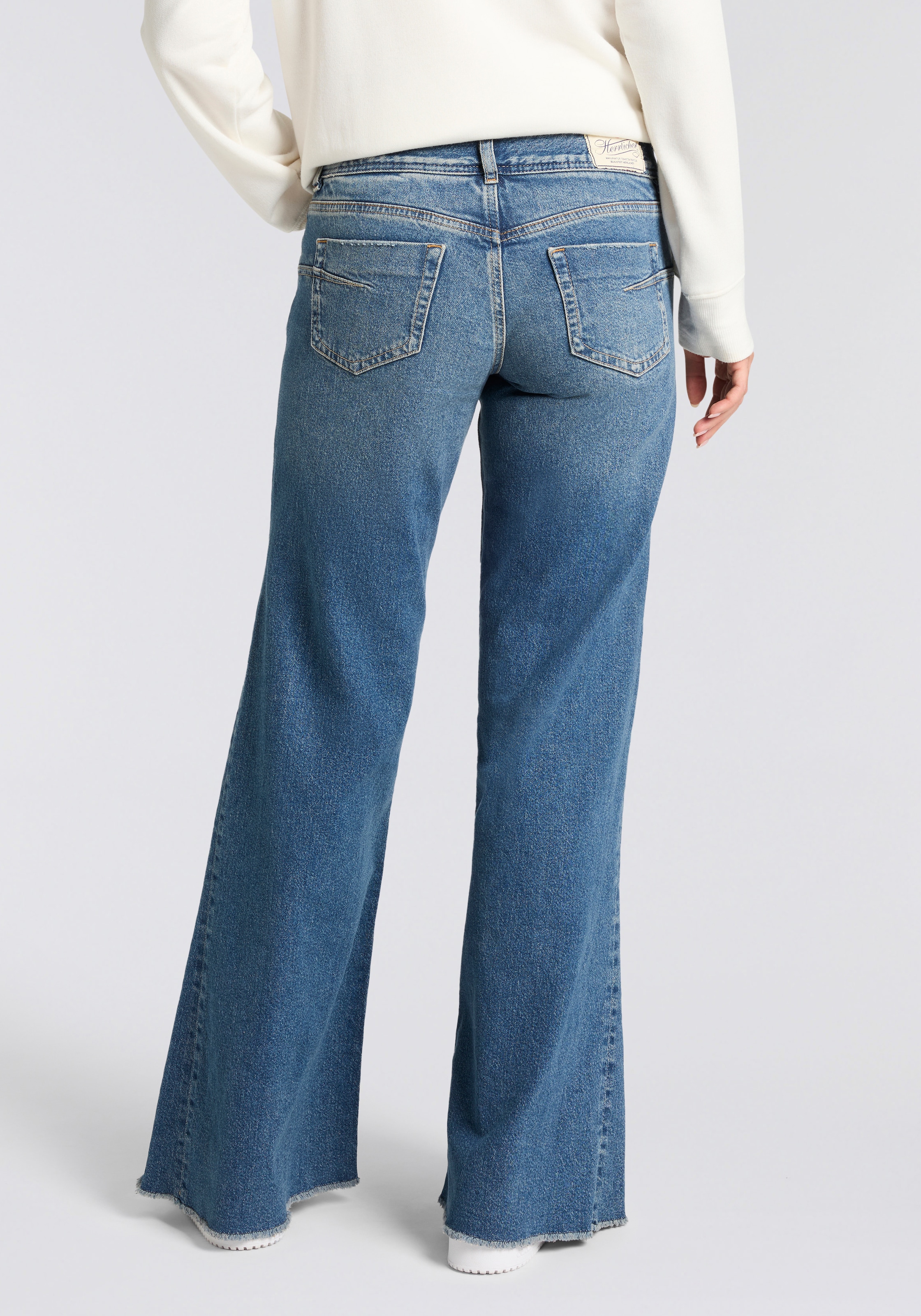 Herrlicher Jeans à 5 poches »Edna Kama Denim« Flared Fit, extra Weite