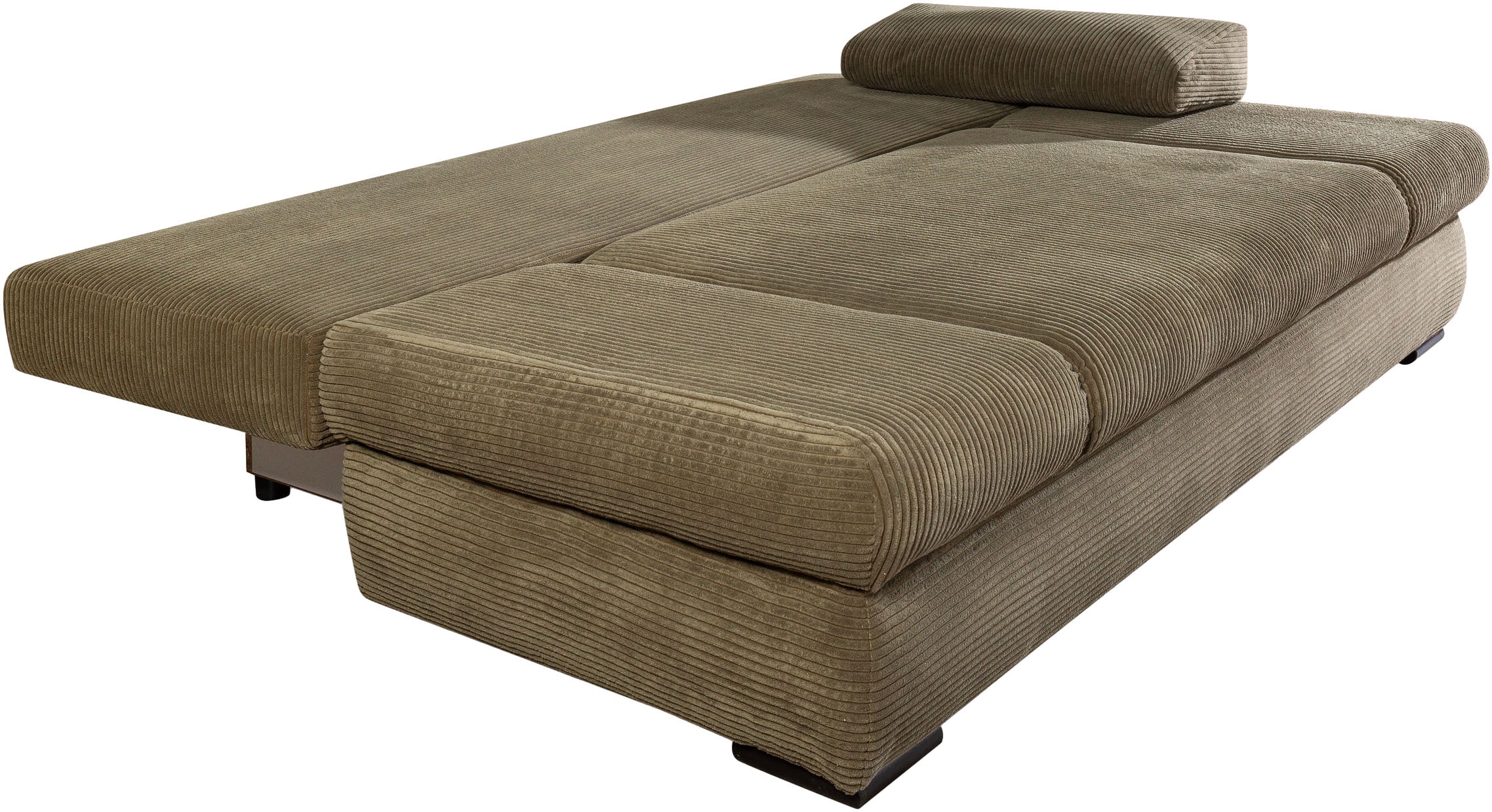 COLLECTION AB Schlafsofa »Tina Breite 200 cm, Liegefl. 146x200 cm« mit Bettfunktion, Bettkasten & 2 Armlehnenkissen, Bonell-Federkern