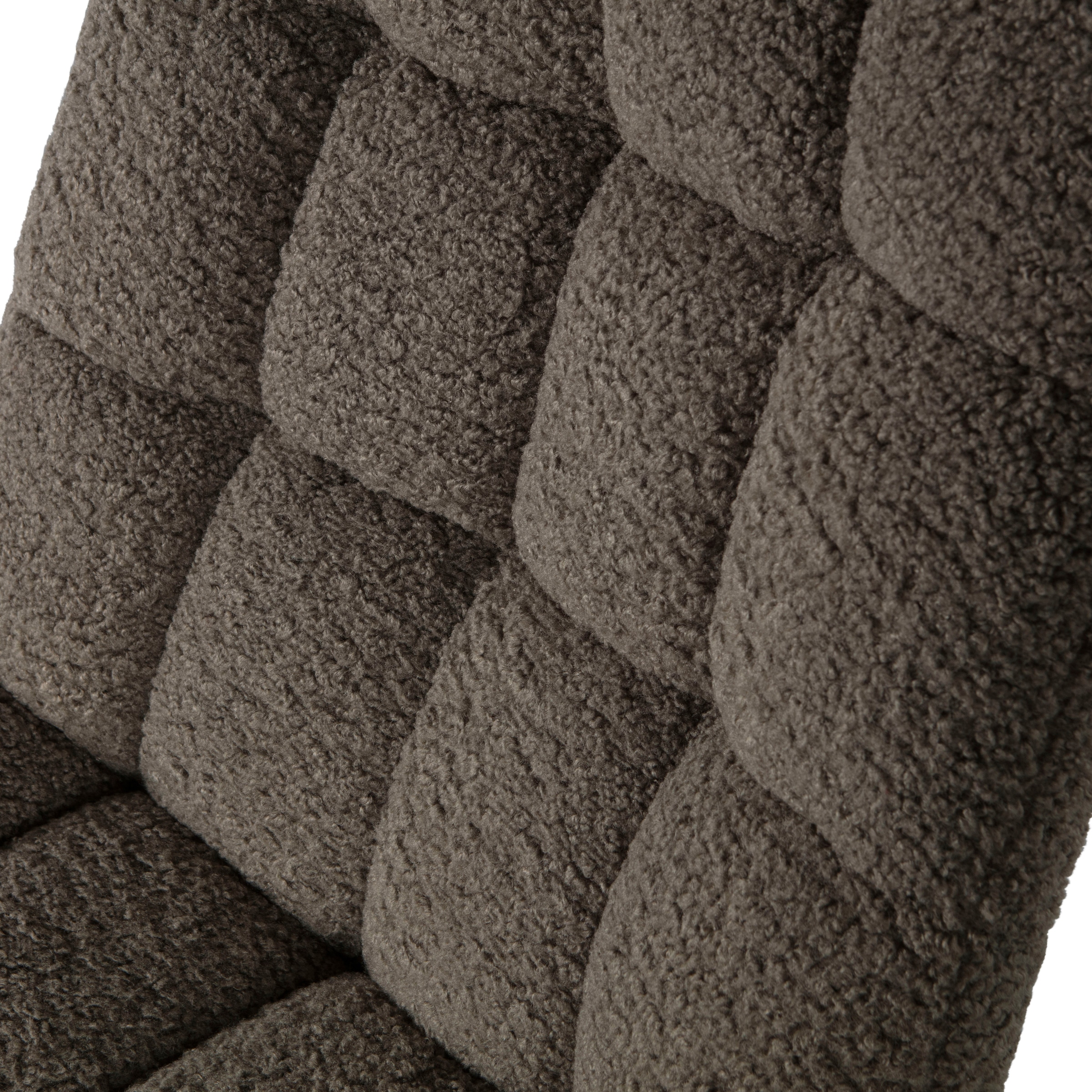 WOOOD Fauteuil pivotant »Job mit Teddy-Bezug und Drehmechanismus B 70 x T 85 x H 101 cm« Très haute résistance à l'usure, capacité de charge 140 kg, mécanisme de rotation à 360°
