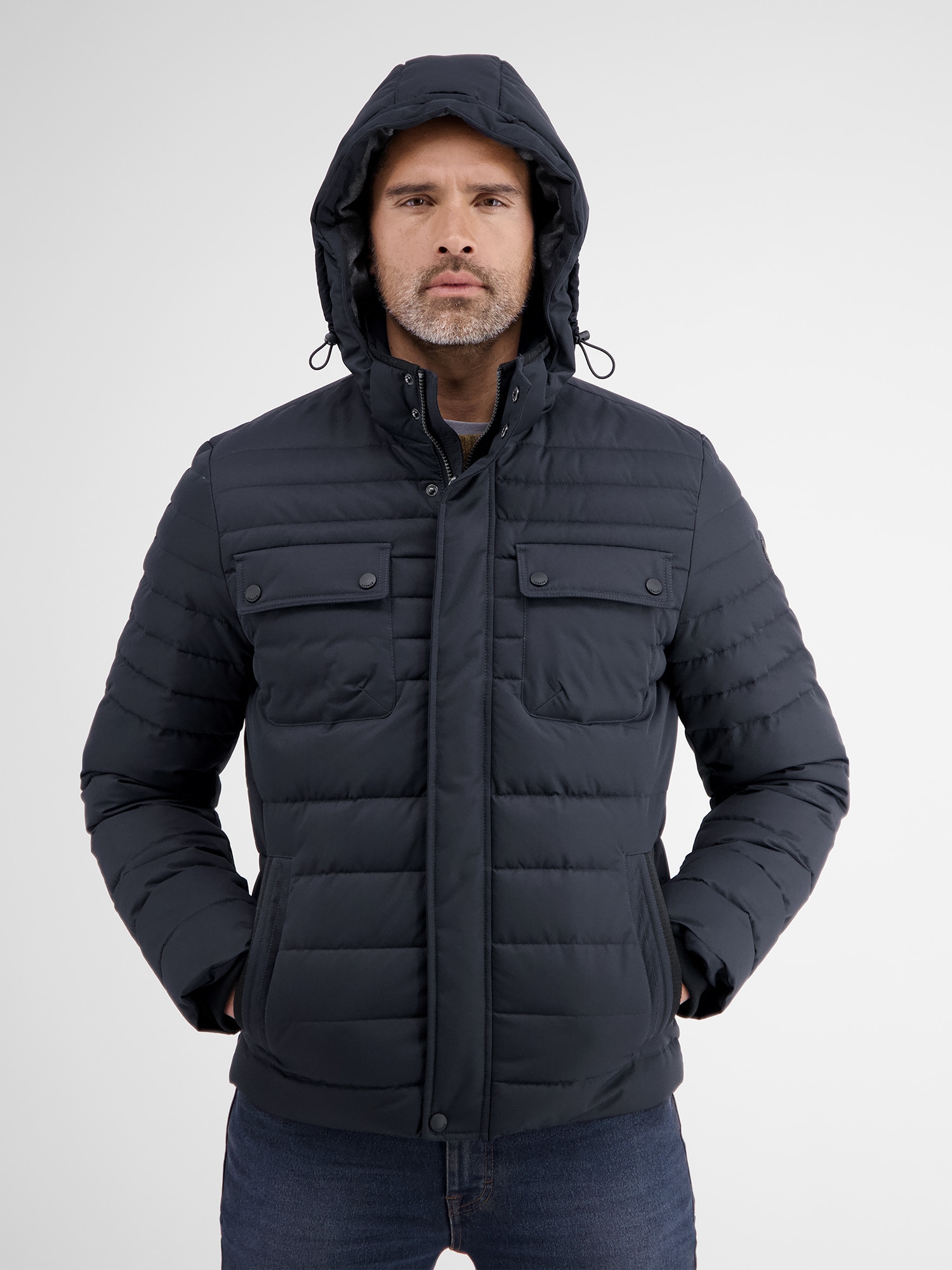 LERROS Winterjacke »LERROS Steppjacke mit abnehmbarer Kapuze« mit Kapuze