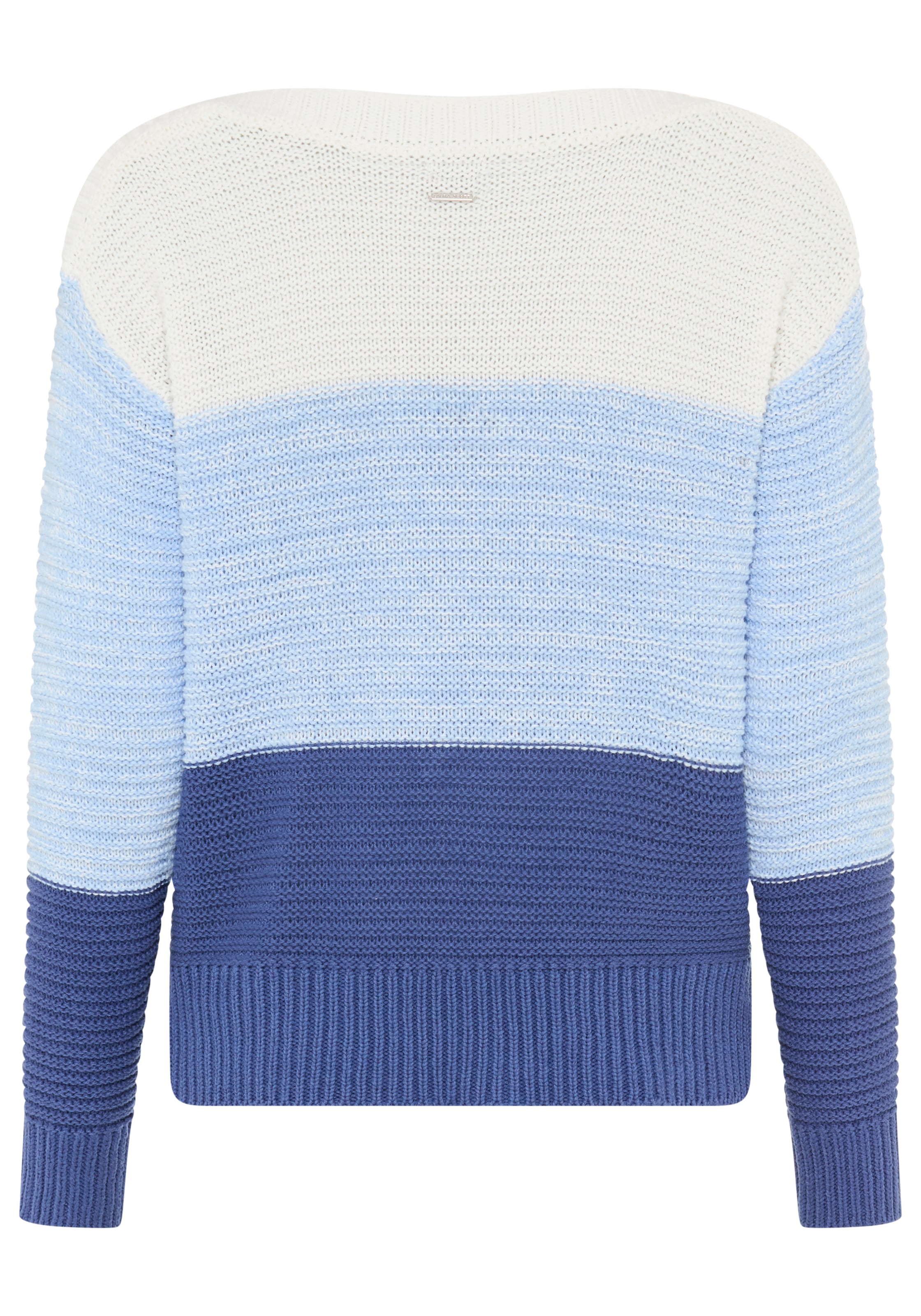 Laura Scott Streifenpullover leichter Übergangspullover mit Strukturstrick