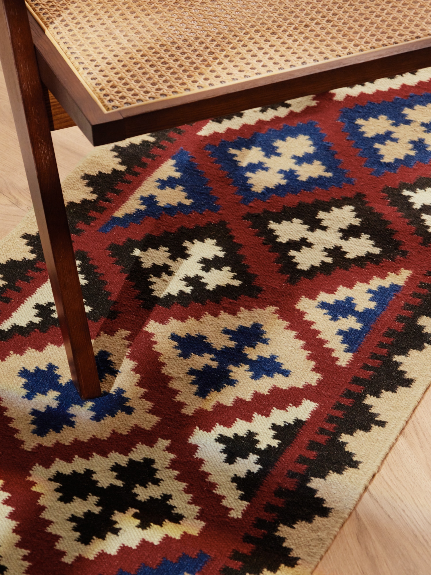 HANSE Home Tapis »Kelim Rami« Rectangulaire 3 mm Höhe Wolle, Baumwolle, Natur, Handgewebt, orientalisch, Boho, traditionell