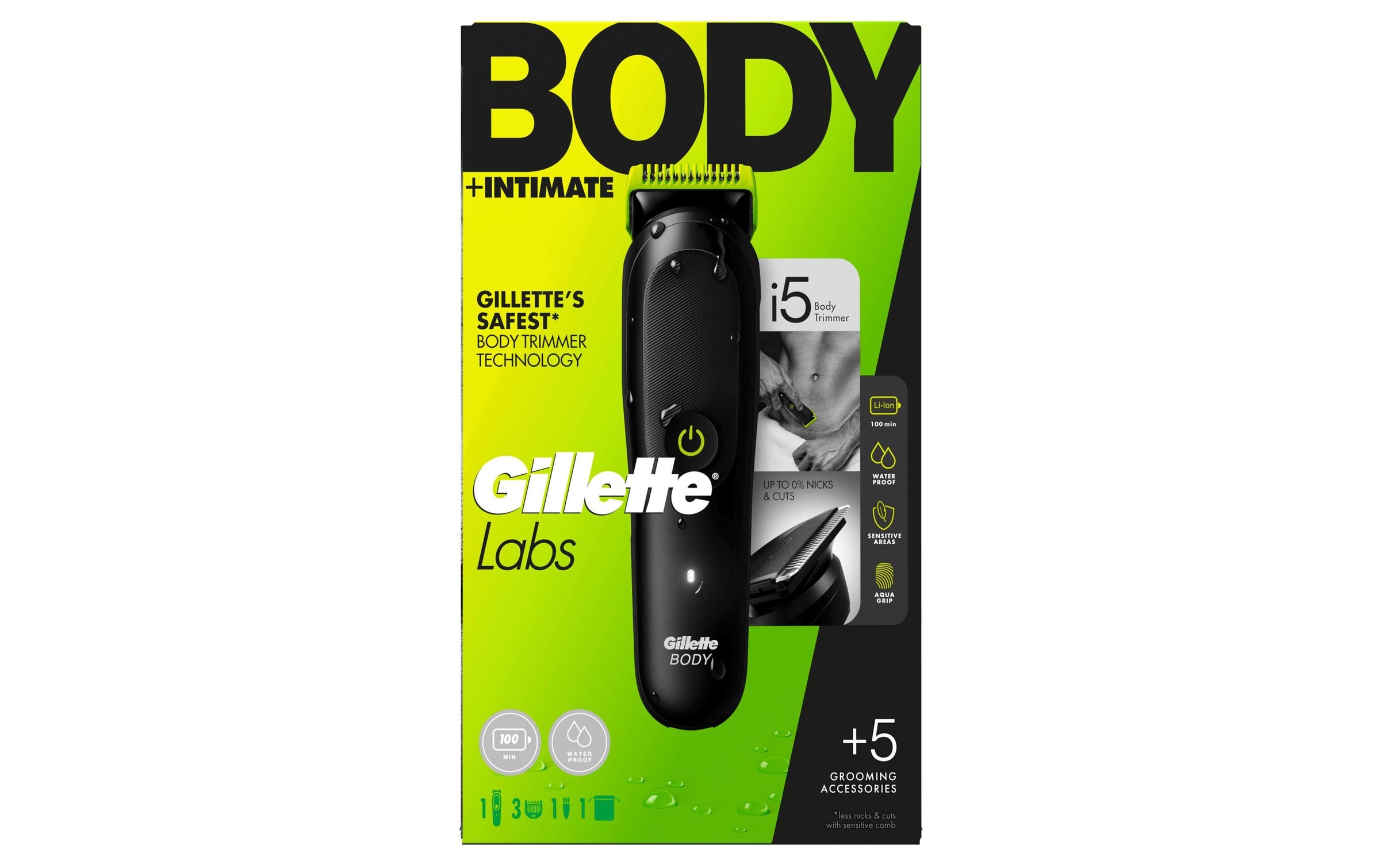 Gillette Körperrasierer »+ Intimhaartrimmer für Männer i5«