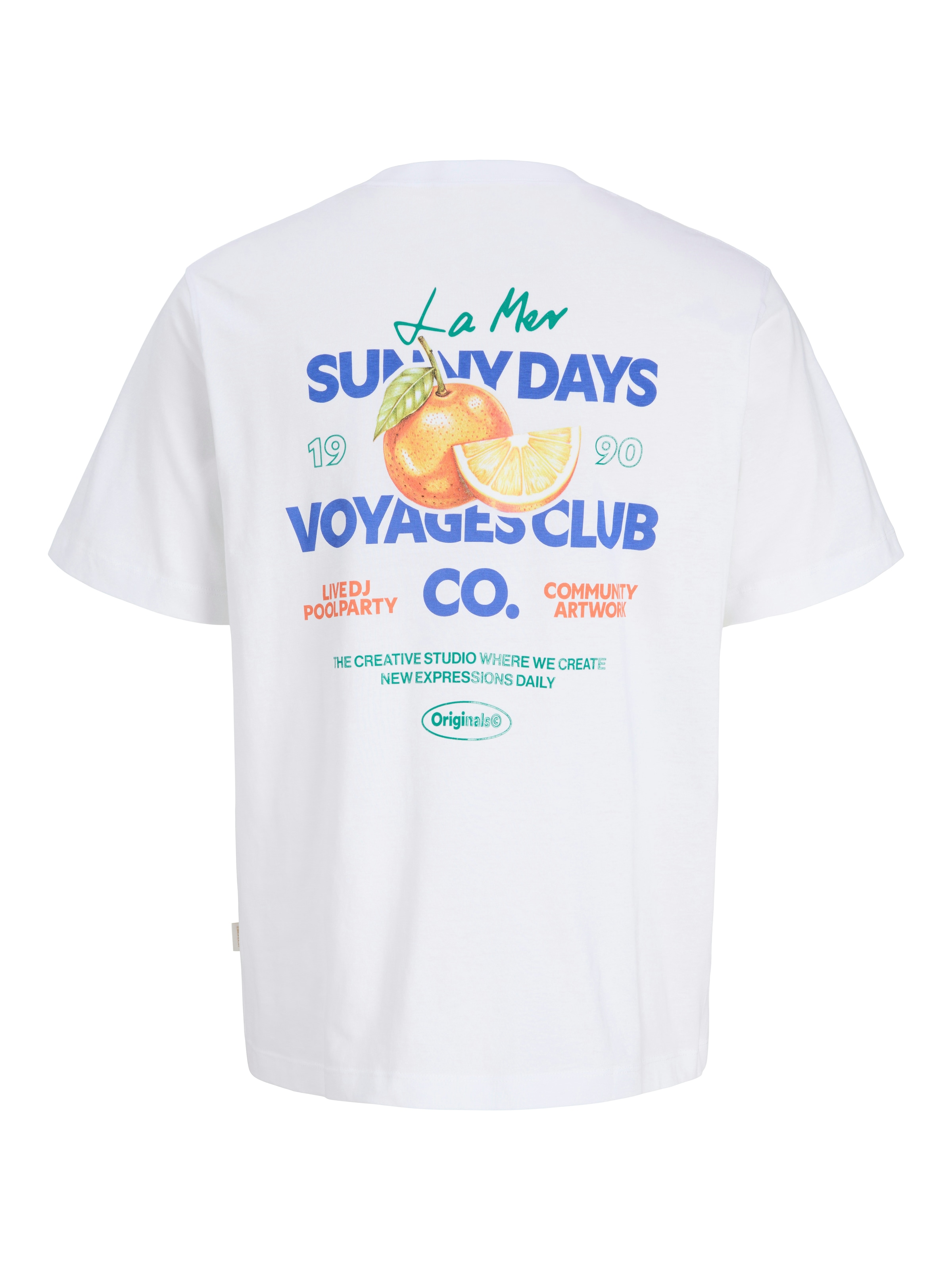 Jack & Jones T-shirt »JORRIVIERA VINTAGE POSTER BACK TEE SS CN« avec impression