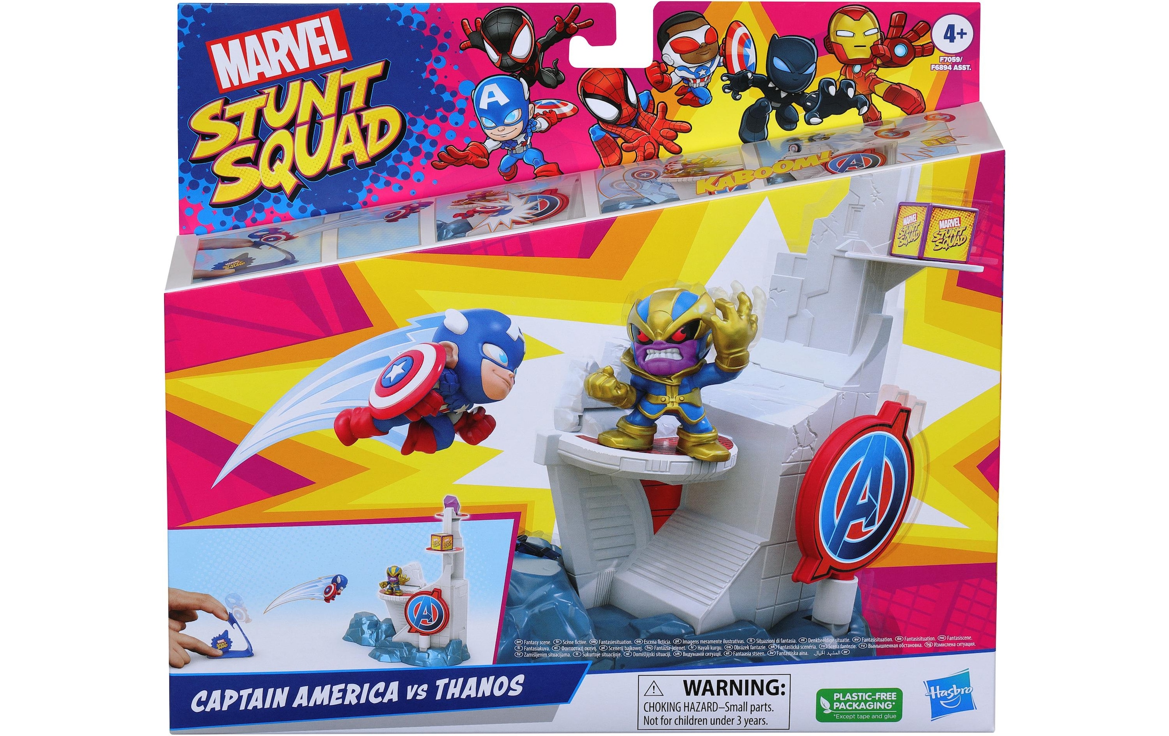 MARVEL Personnage de jeu »Stunt Squad – Captain America vs. Thanos«