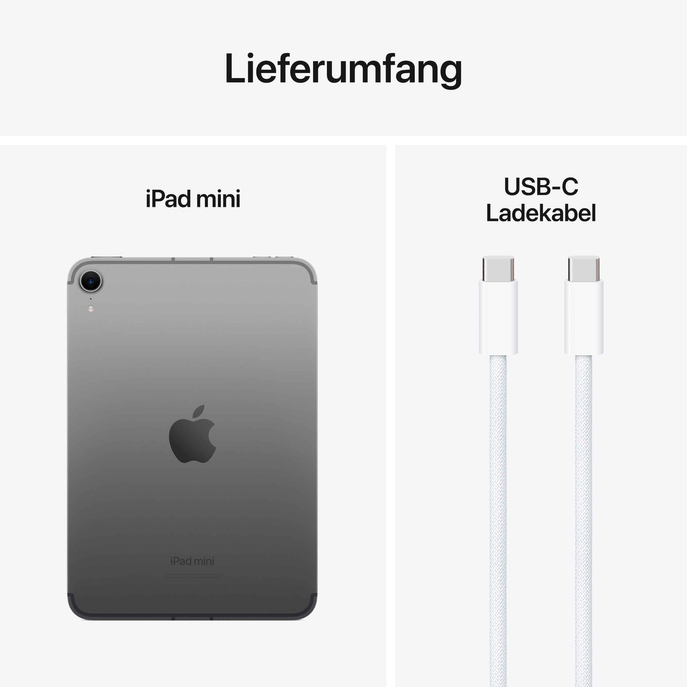 Apple Tablet »iPad mini 2024 Wi-Fi + Cellular 128GB« (21 cm / 8.3 ″) iPadOS 128 GB 5G )