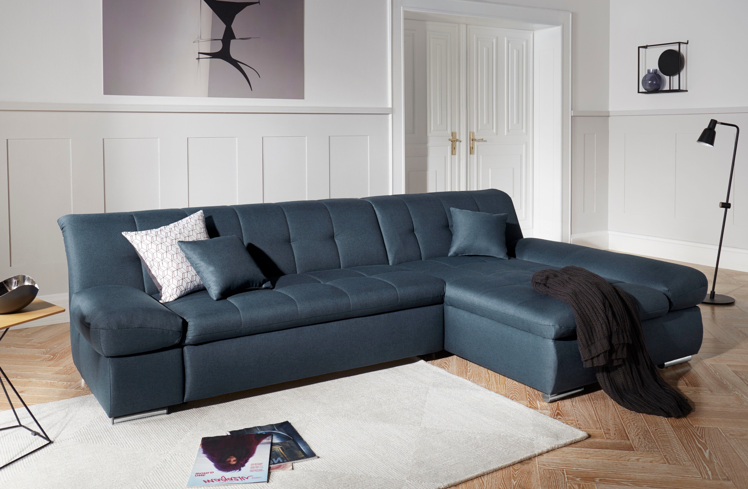 DOMO collection Ecksofa »Mona L-Form« wahlweise mit Bettfunktion