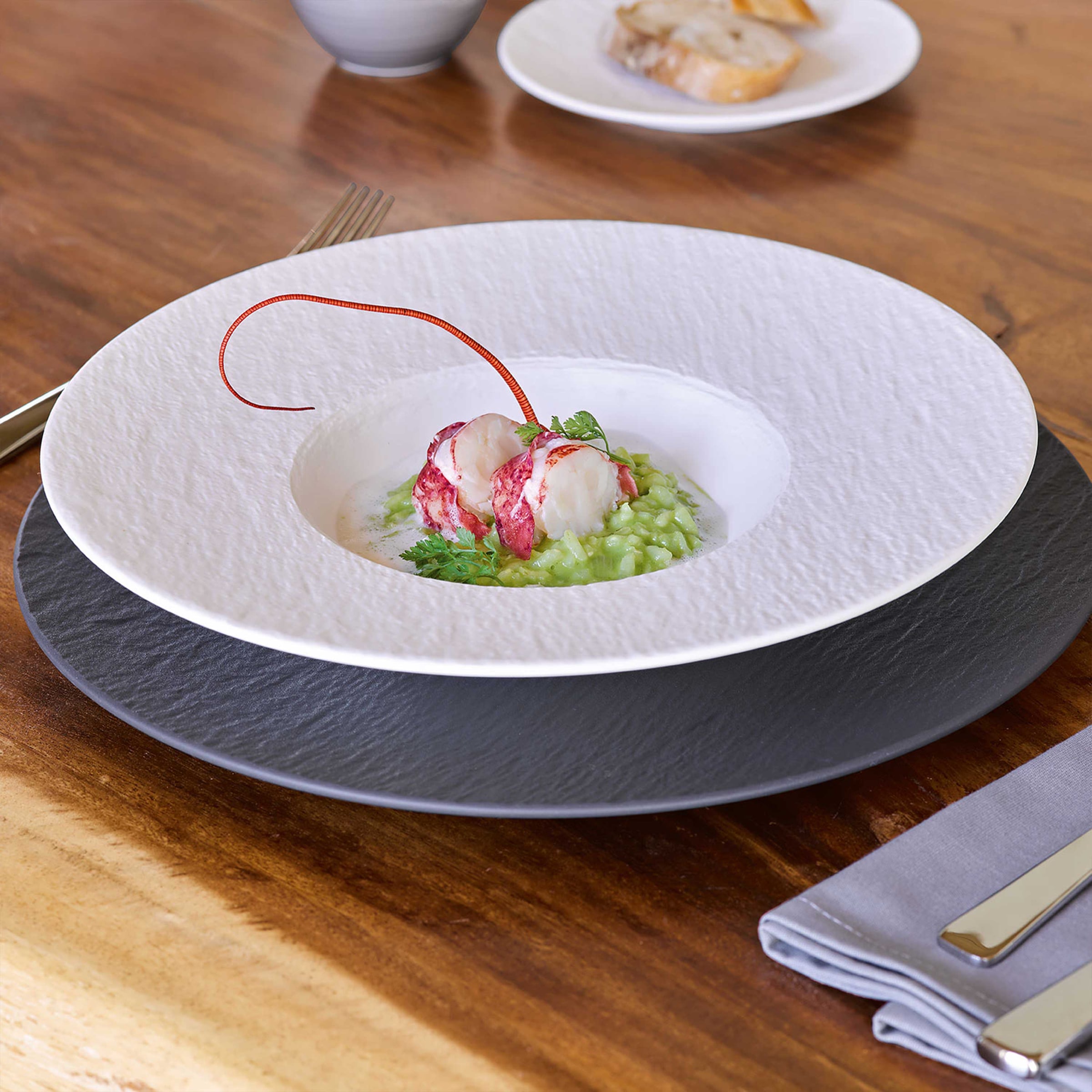 Villeroy & Boch Geschirr-Set »Manufacture Rock Tafelset« Premium Porzellan