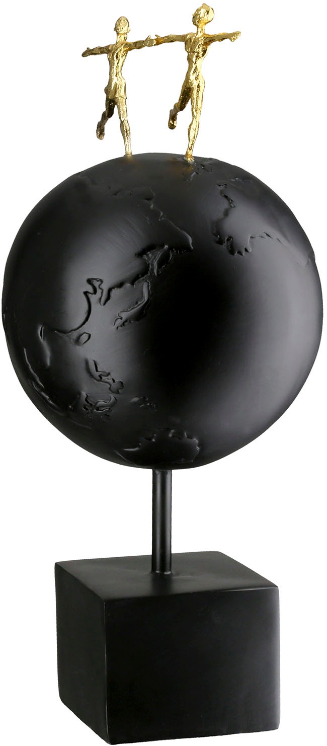 GILDE Dekoobjekt »Skulptur Erde; Paar Around the World schwarz H. 33,5 cm«