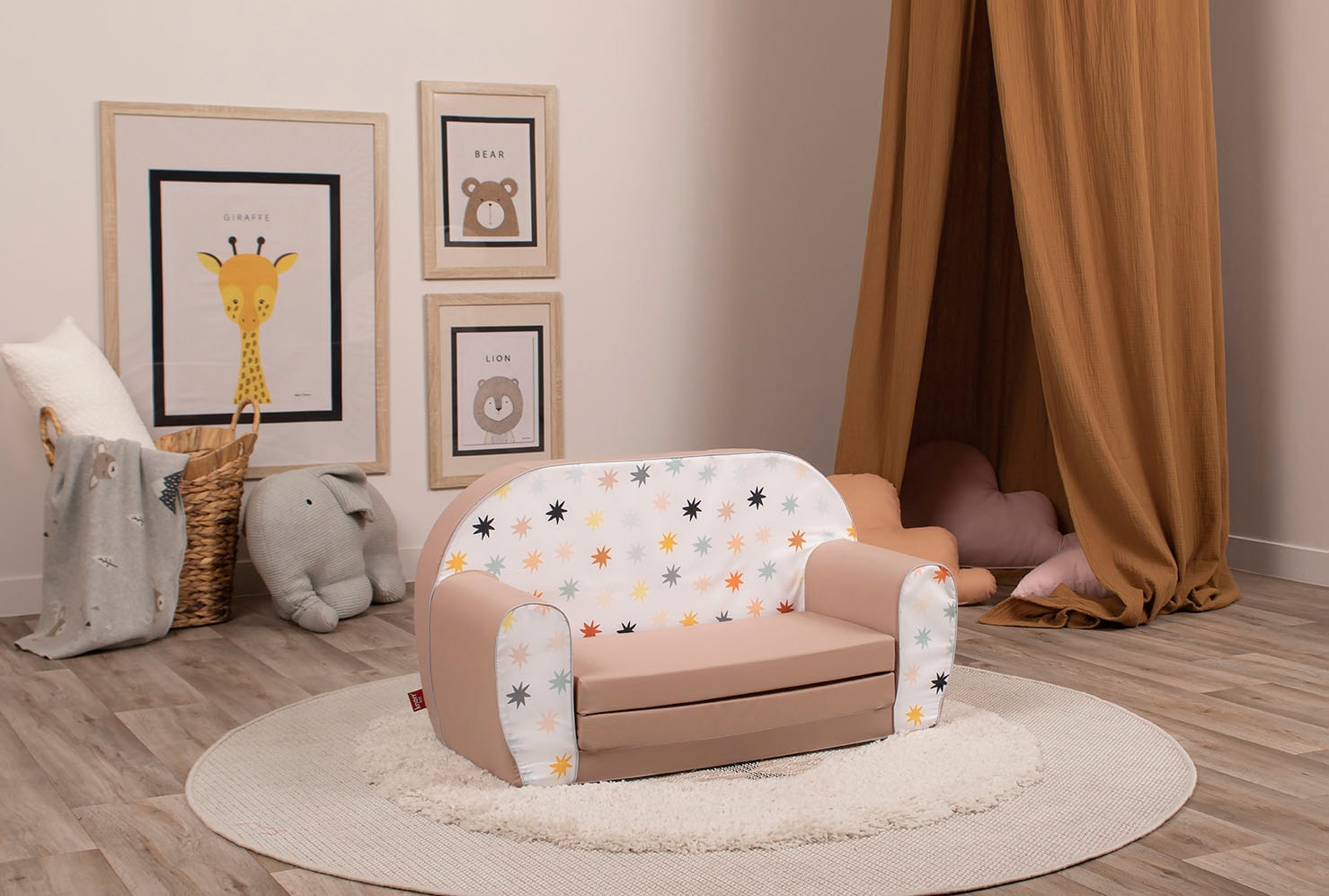 Knorrtoys® Sofa »Pastell Stars« für Kinder; Made in Europe