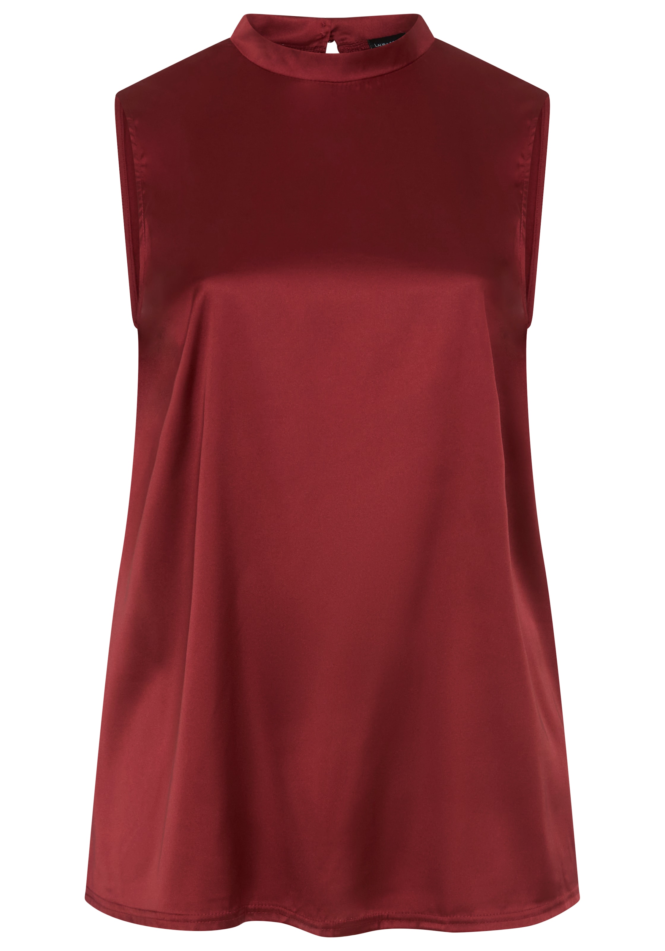 Laura Scott CURVE Blusentop »Grosse Grössen« in A-Linie, aus Satin und Jersey, ärmellos, hüftbedeckende Länge