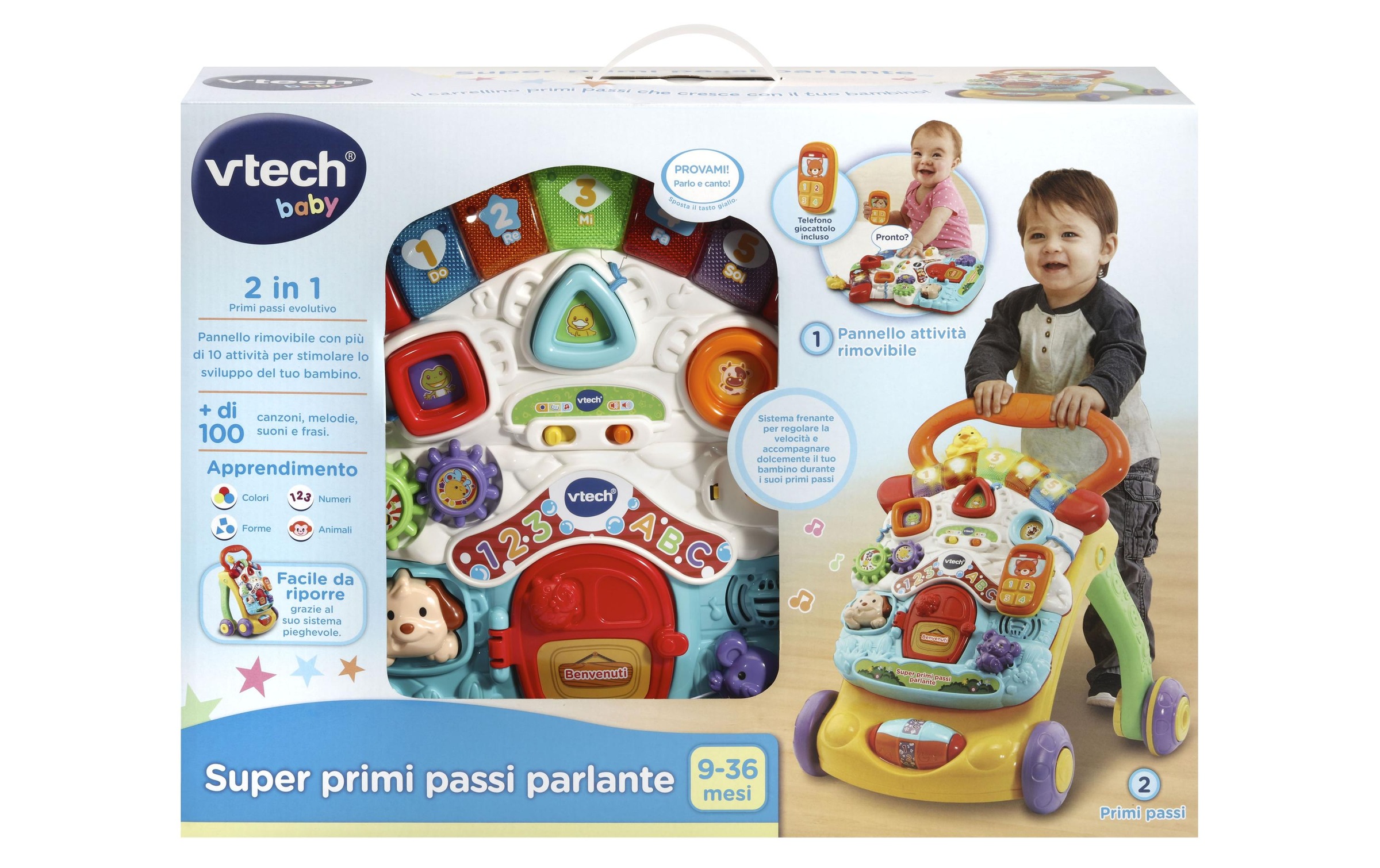 Vtech® Lauflernhilfe »Primi passi musicale 2 in 1 (IT)«