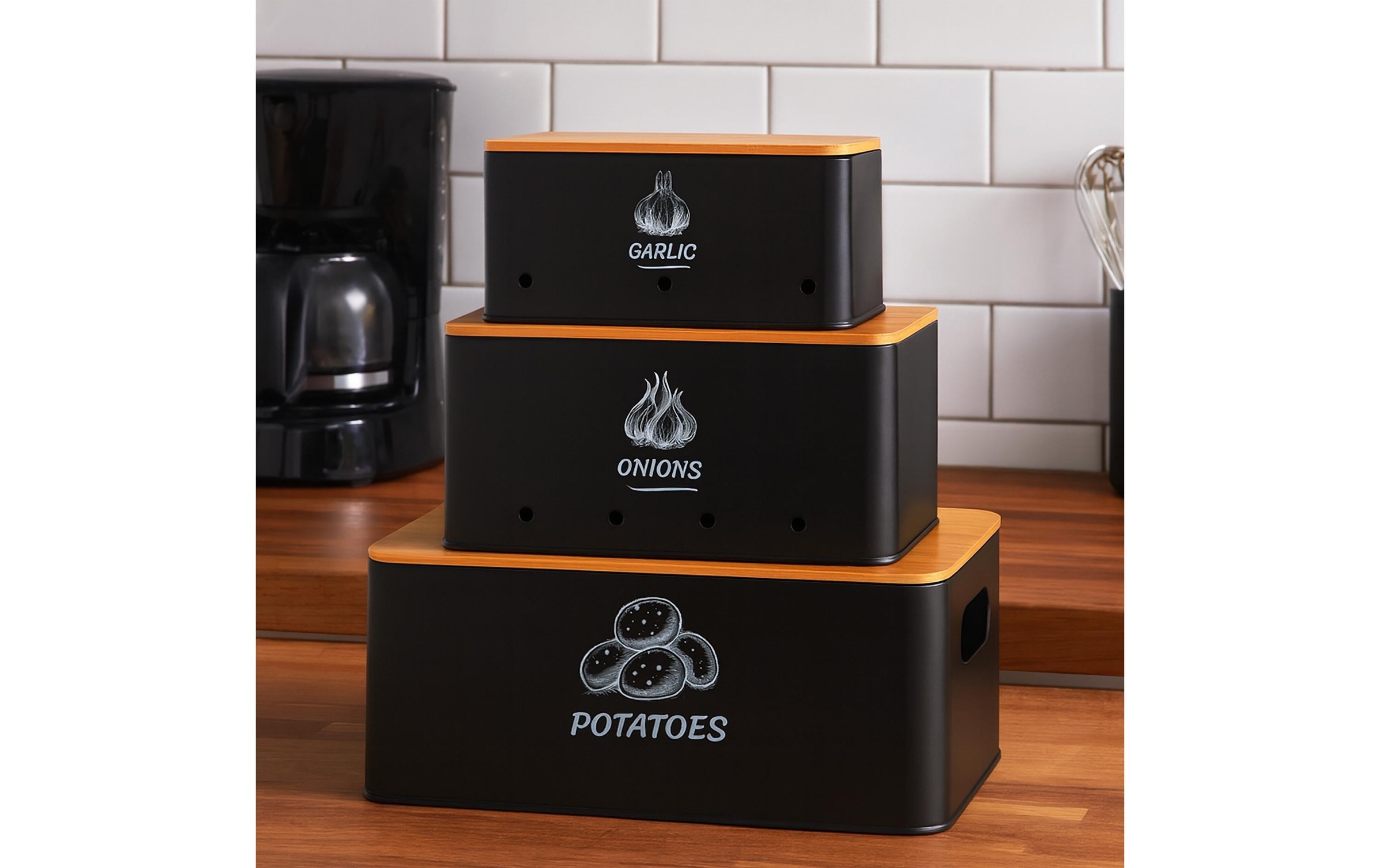 relaxdays Aufbewahrungsbox »3er Set«
