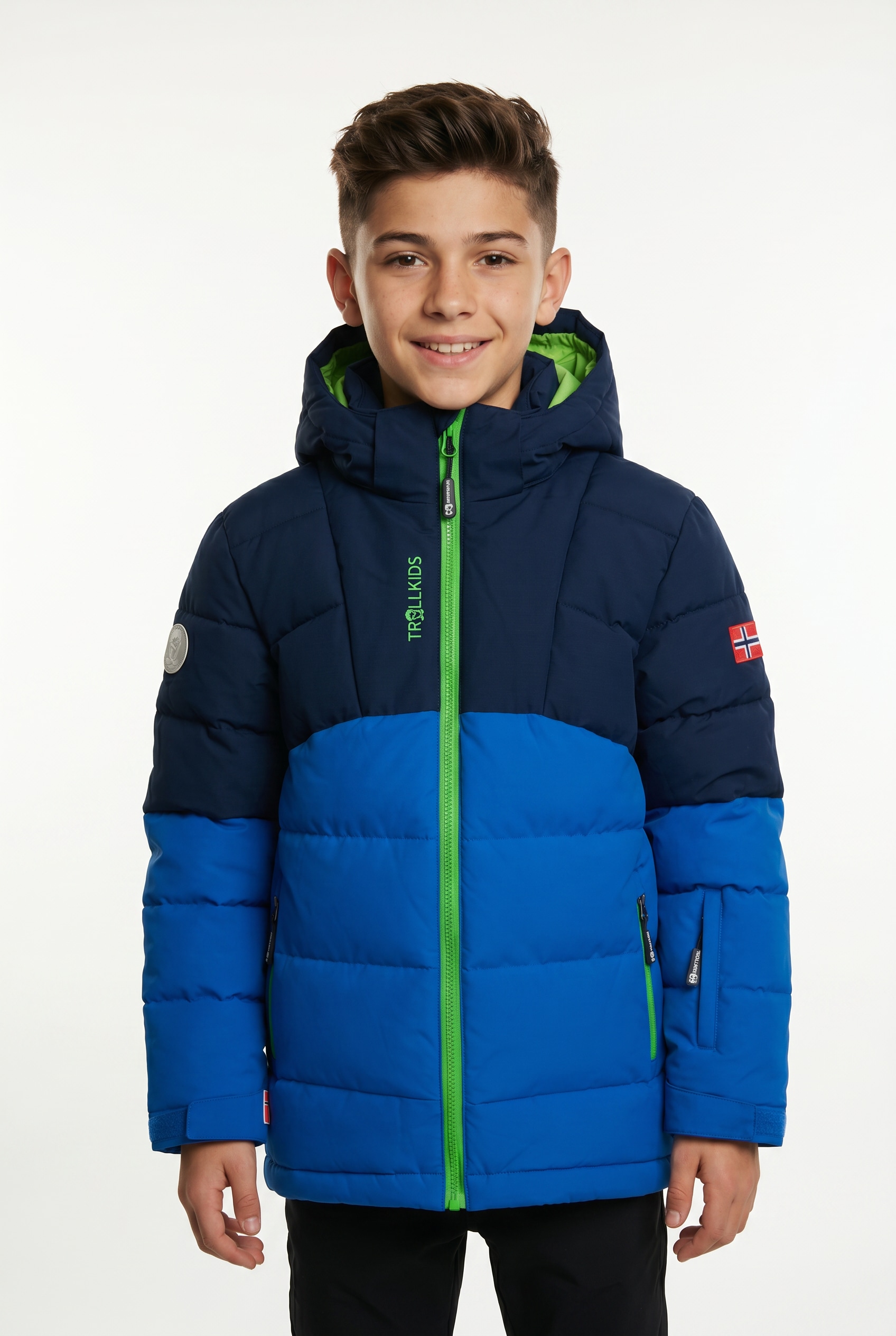 TROLLKIDS Funktionsjacke »KIDS GRYLLEFJORD JACKET« mit Kapuze für sportliche Aktivitäten und Outdoor-Abenteuer, winddicht