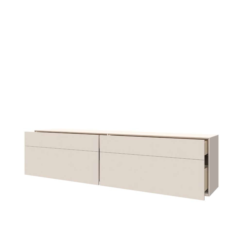 LeGer Home by Lena Gercke Table basse »Essentials, TV-Board, TV-Kommode, TV-Schrank,  TV-Möbel« 2 cuis tlg. Breite: 222 cm, UV lackiert, Push-to-open-Funktion