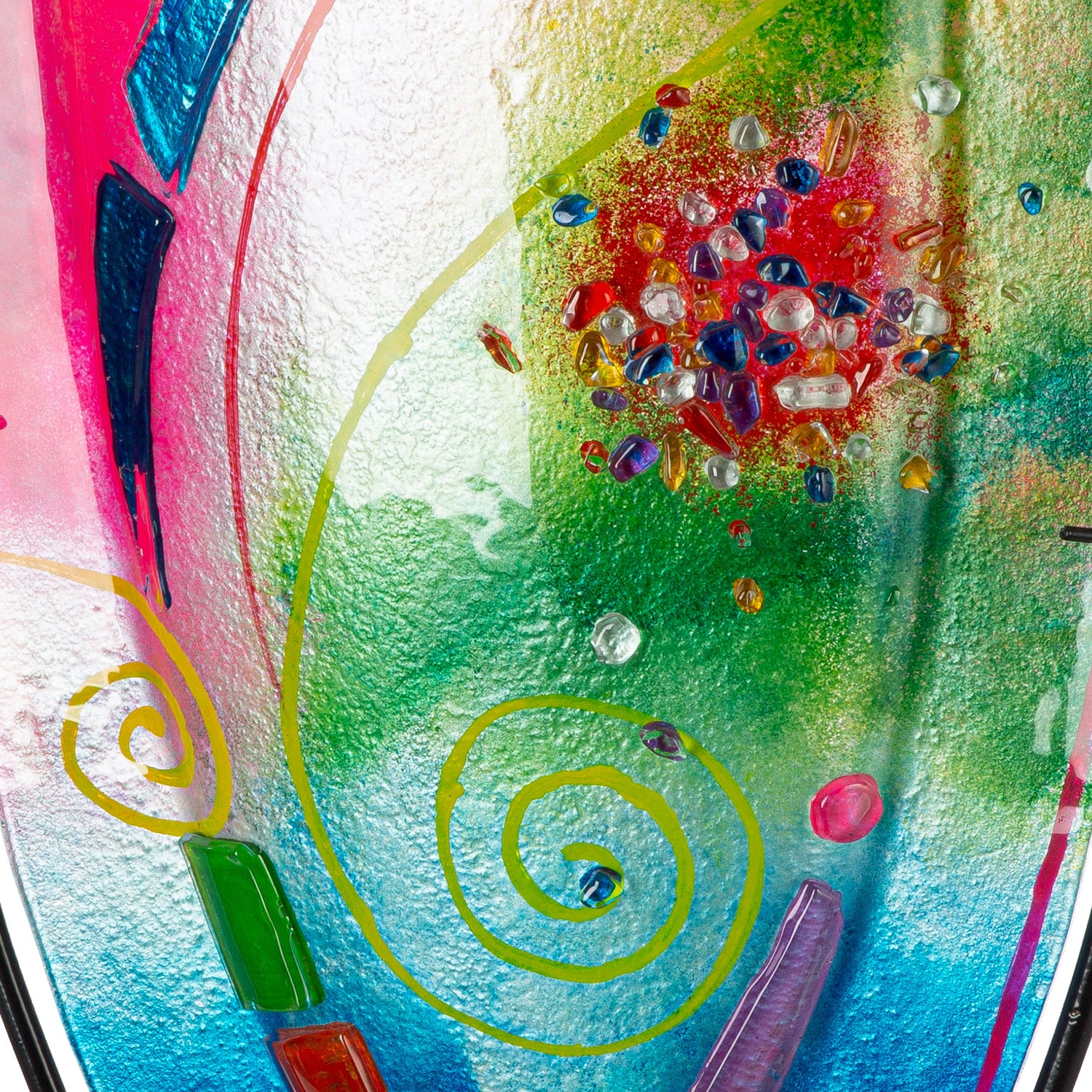 Casablanca by Gilde Vase de table »Vase oval Cool blau; pink H. 49 cm«