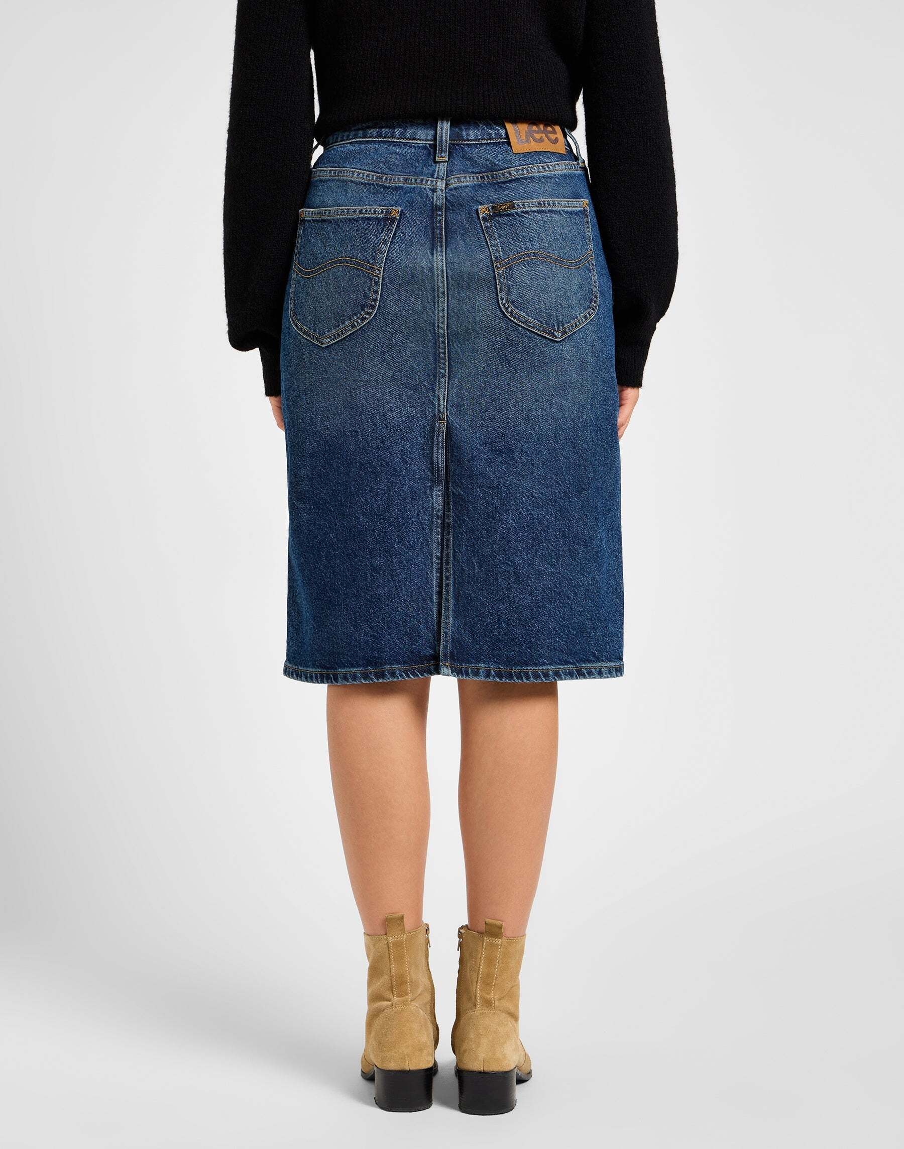 Lee® Jupe en jean »Lee Jeansrock Midi Skirt«