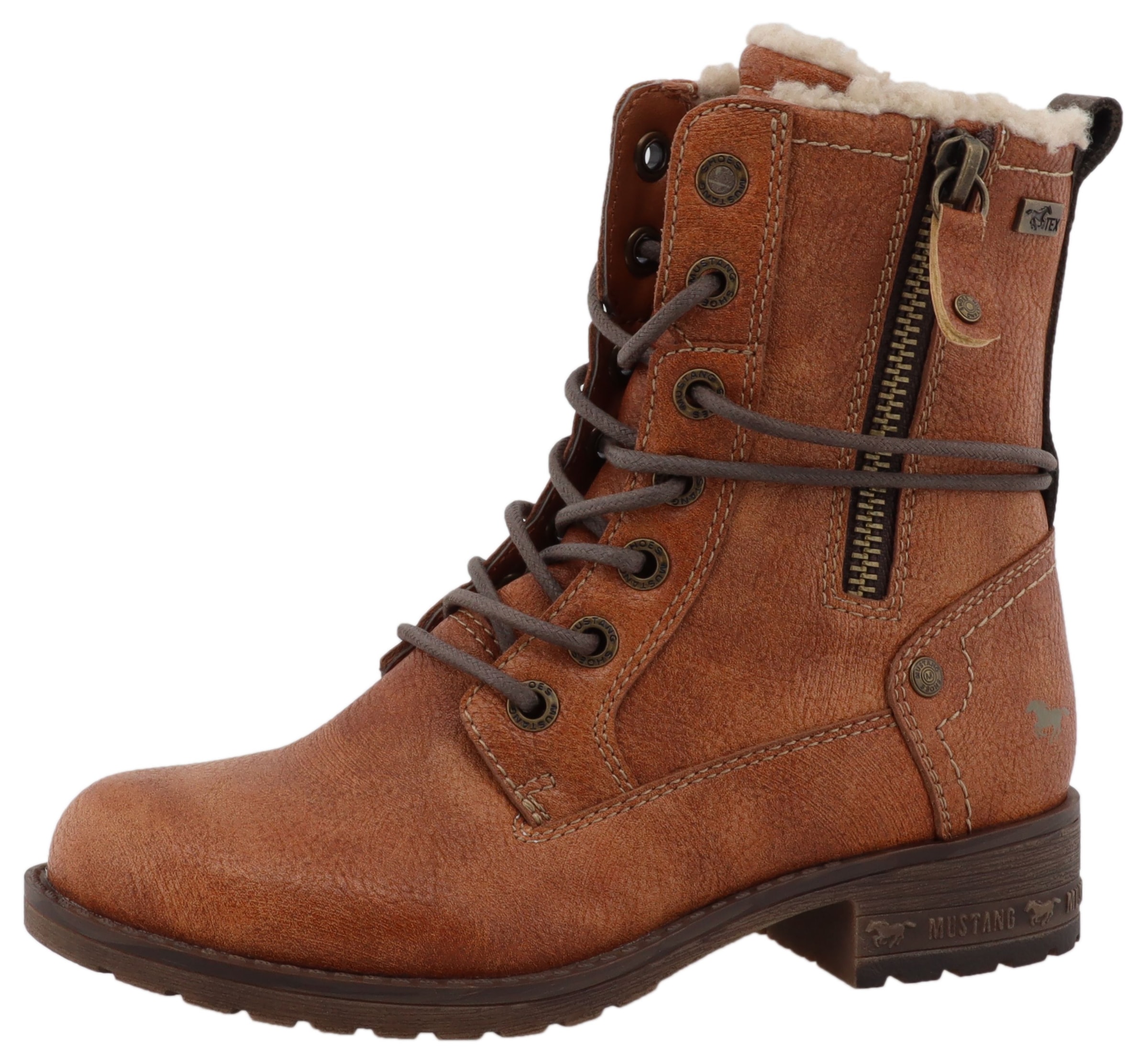 Mustang Shoes Bottes d'hiver »Concetta«  Bottes, bottes à lacets avec membrane TEX